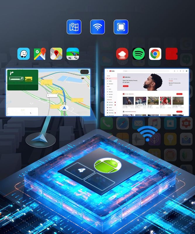 2G+64G Bezprzewodowy Carplay Android 13 Radio Samochodowe do Mercedes Benz