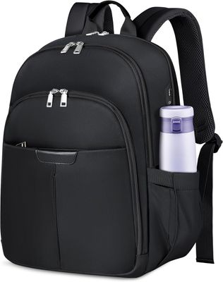 NEWHEY Plecak przenośny dla kobiety, plecak na laptopa 15,6 cala z portem USB