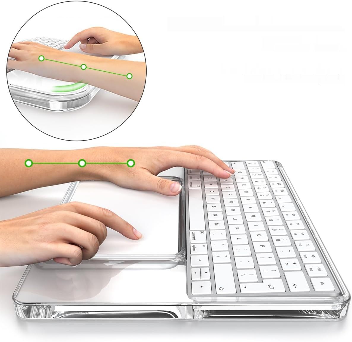 Podstawka akrylowa do klawiatur Apple Magic 2/3 gen i gładzików Magic.