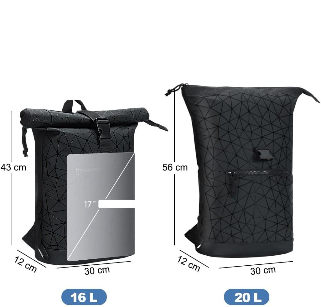 Lekeinchi Składany Plecak, Wodoodporny na Laptopa 17 Calowego