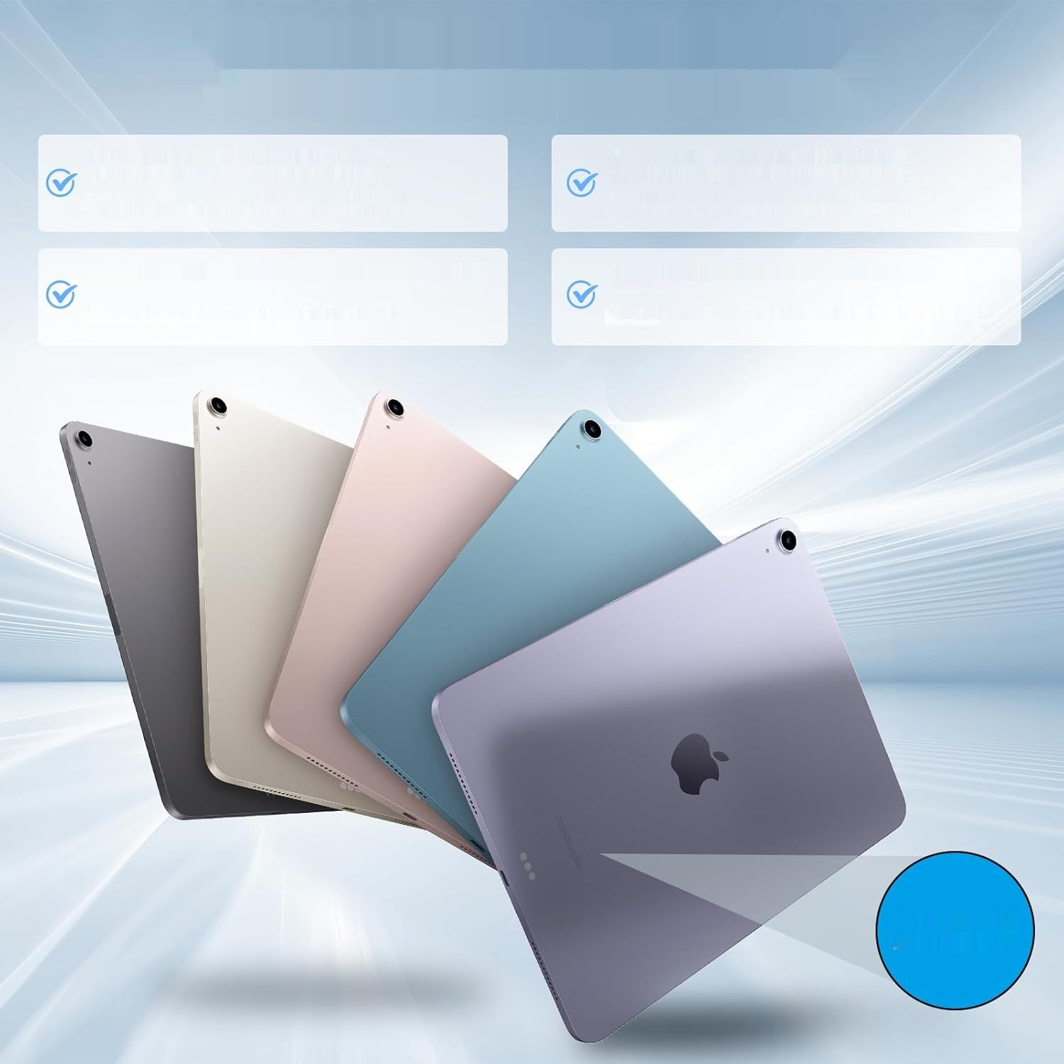 ZOYU Etui z klawiaturą do iPad Air 11 cali (2025/2024) i 10,9 cali (2022/2020)