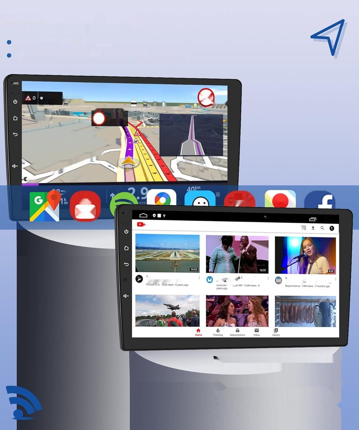 Rimoody Autoradio 2 Din z GPS Navi dla Toyota Avensis 2002-2008