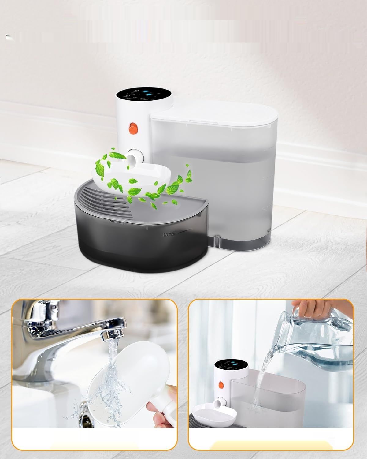 Fontana dla kotów GOYJOY, ultra cicha, 3 l