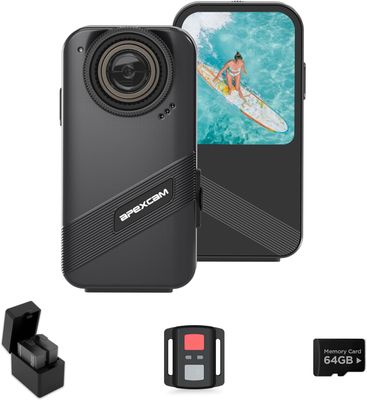 Apexcam K20 Kamera sportowa 4K60FPS 48MP WiFi 8X Zoom EIS.