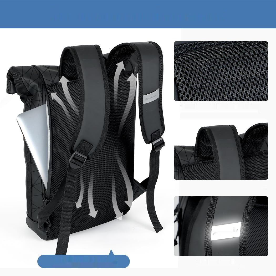 Lekeinchi Składany Plecak, Wodoodporny na Laptopa 17 Calowego