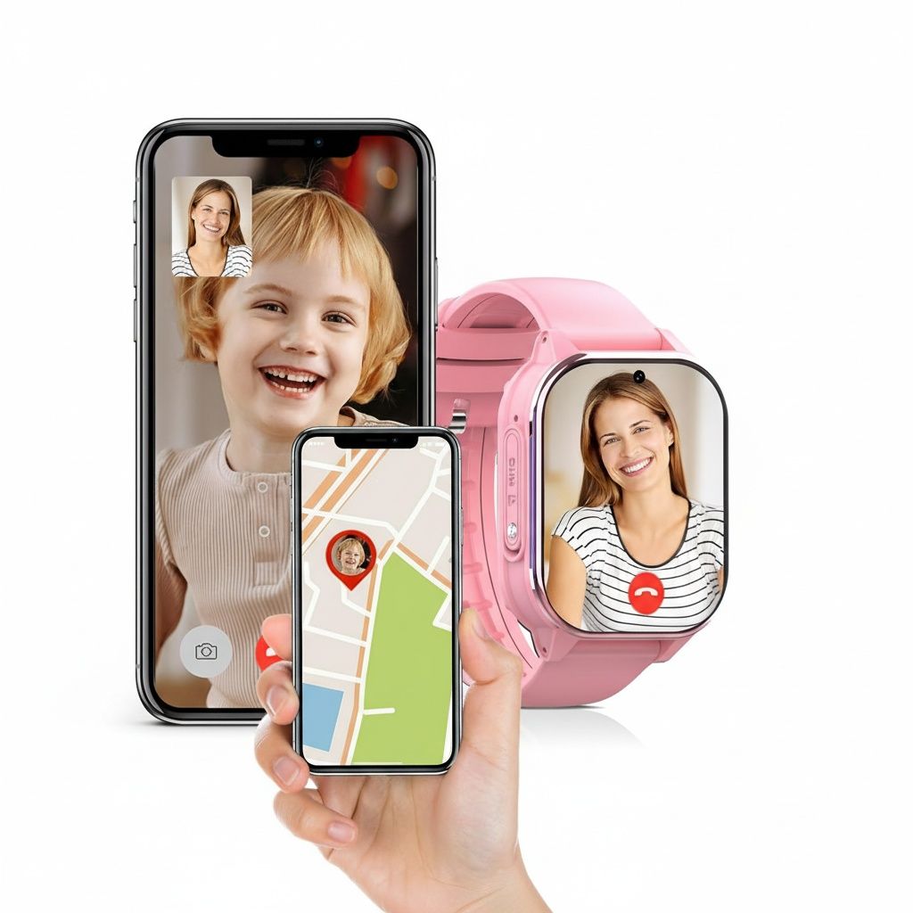 PTHTECHUS Zegarek Dziecięcy 4G