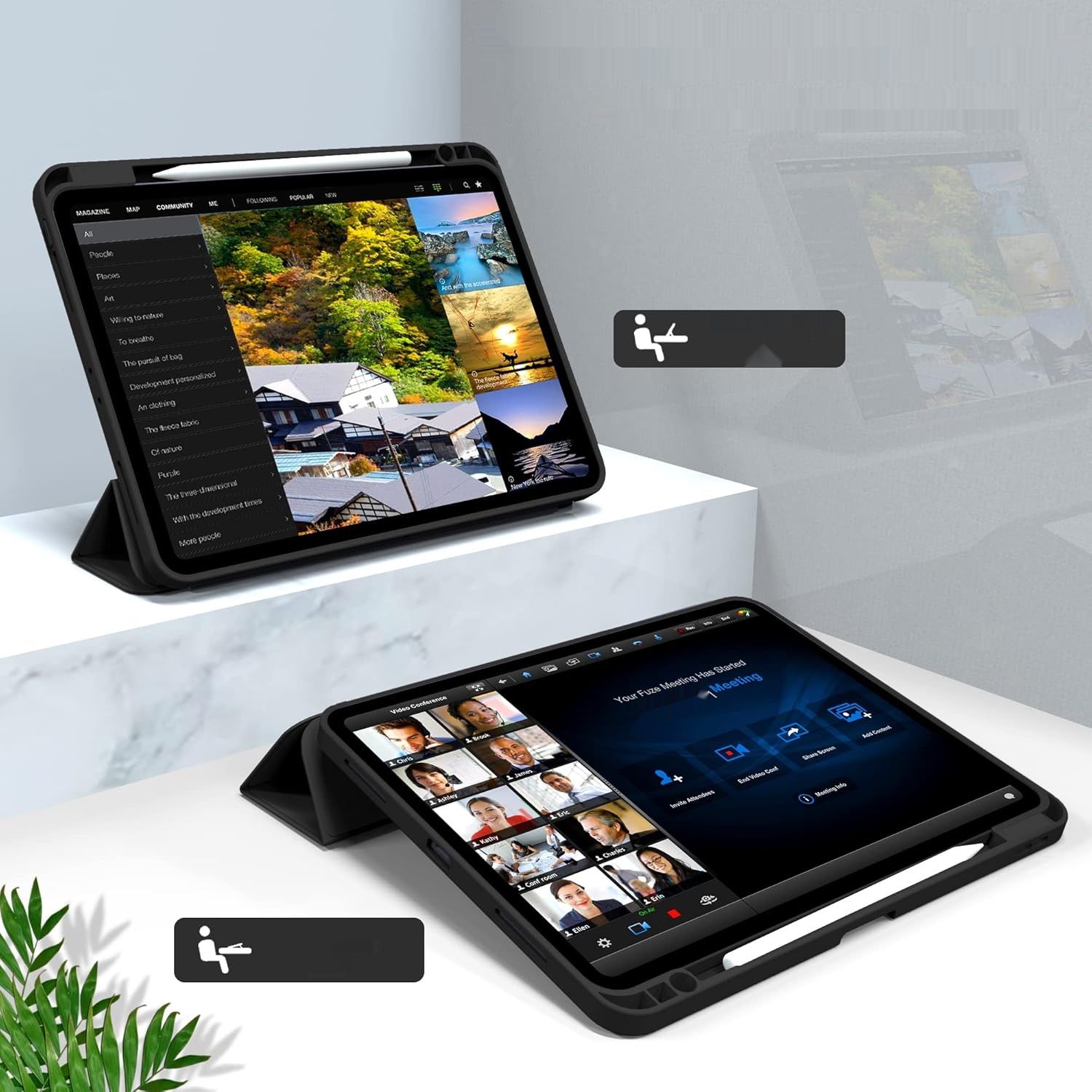 ZOYU etui na iPad Pro 12,9 cala 6./5./4 generacji, czarne