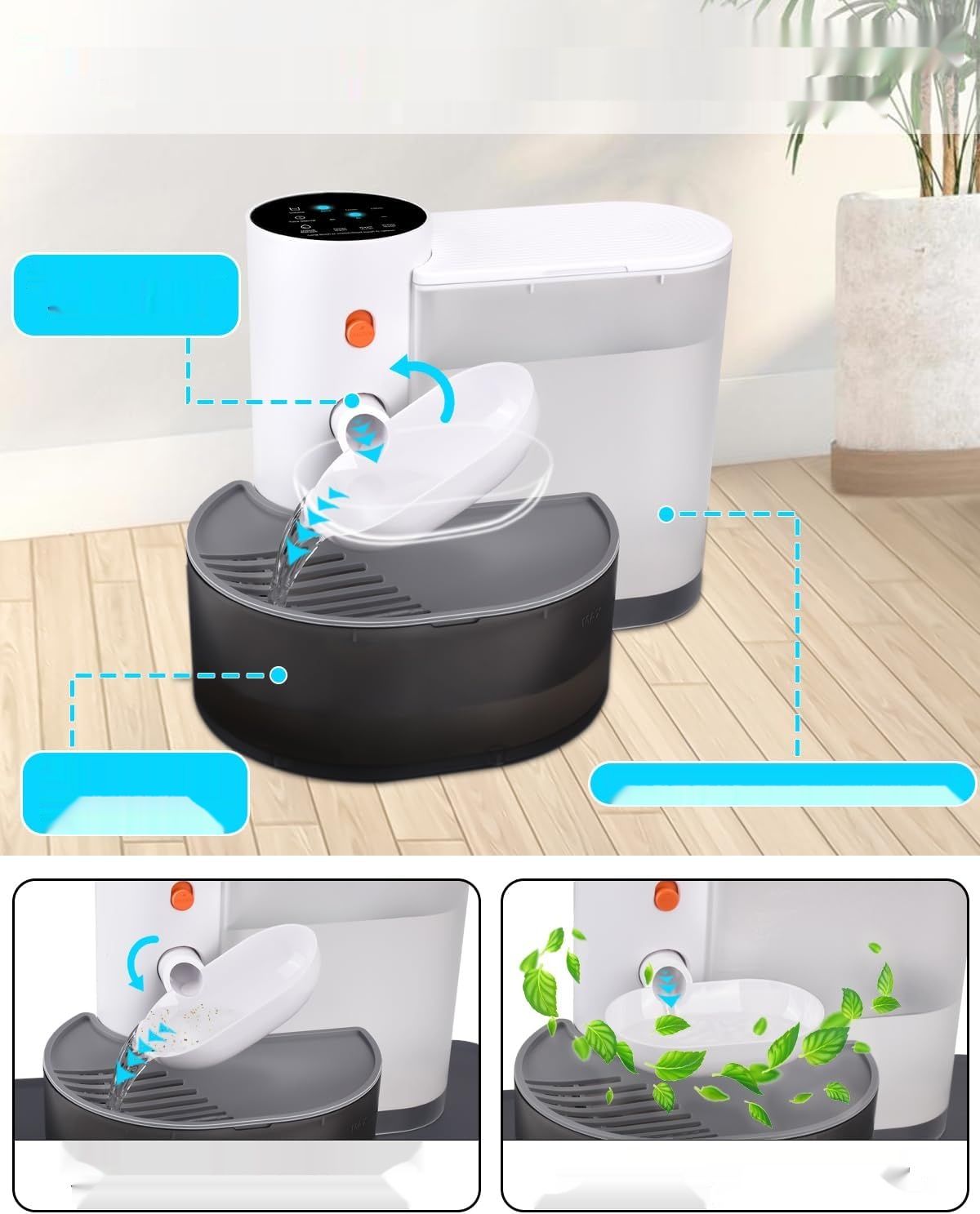 Fontana dla kotów GOYJOY, ultra cicha, 3 l