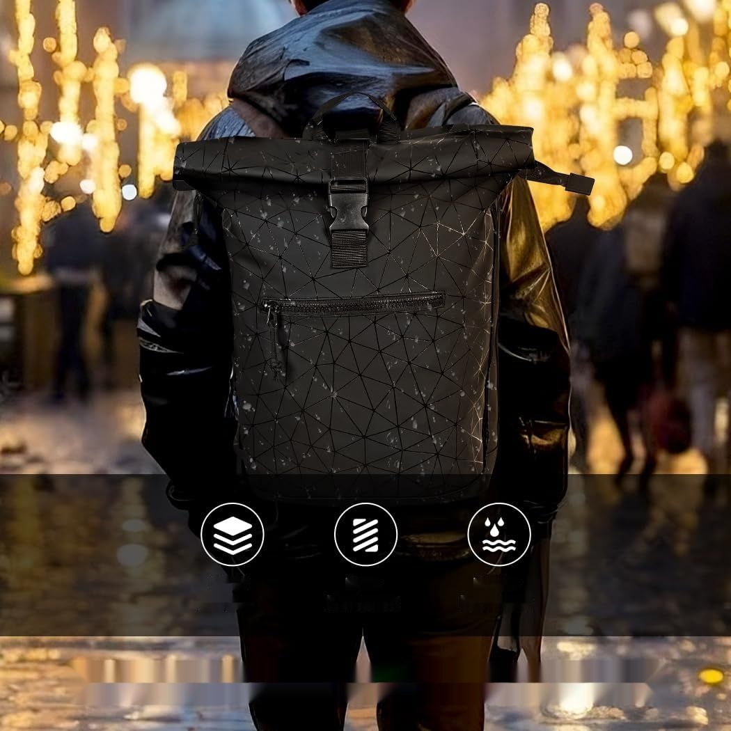 Lekeinchi Składany Plecak, Wodoodporny na Laptopa 17 Calowego