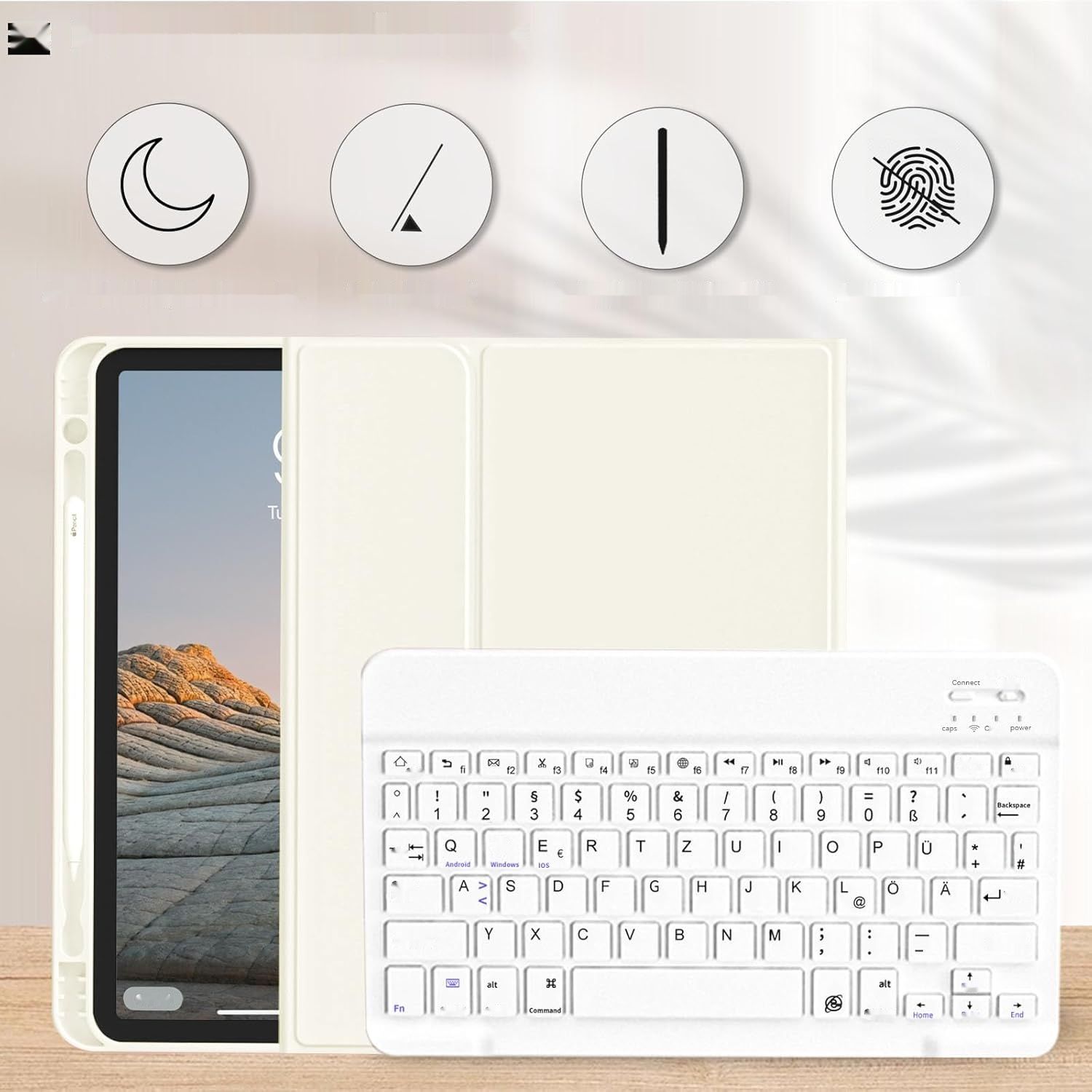 ZOYU Etui z klawiaturą do iPad Air 11 cali (2025/2024) i 10,9 cali (2022/2020)