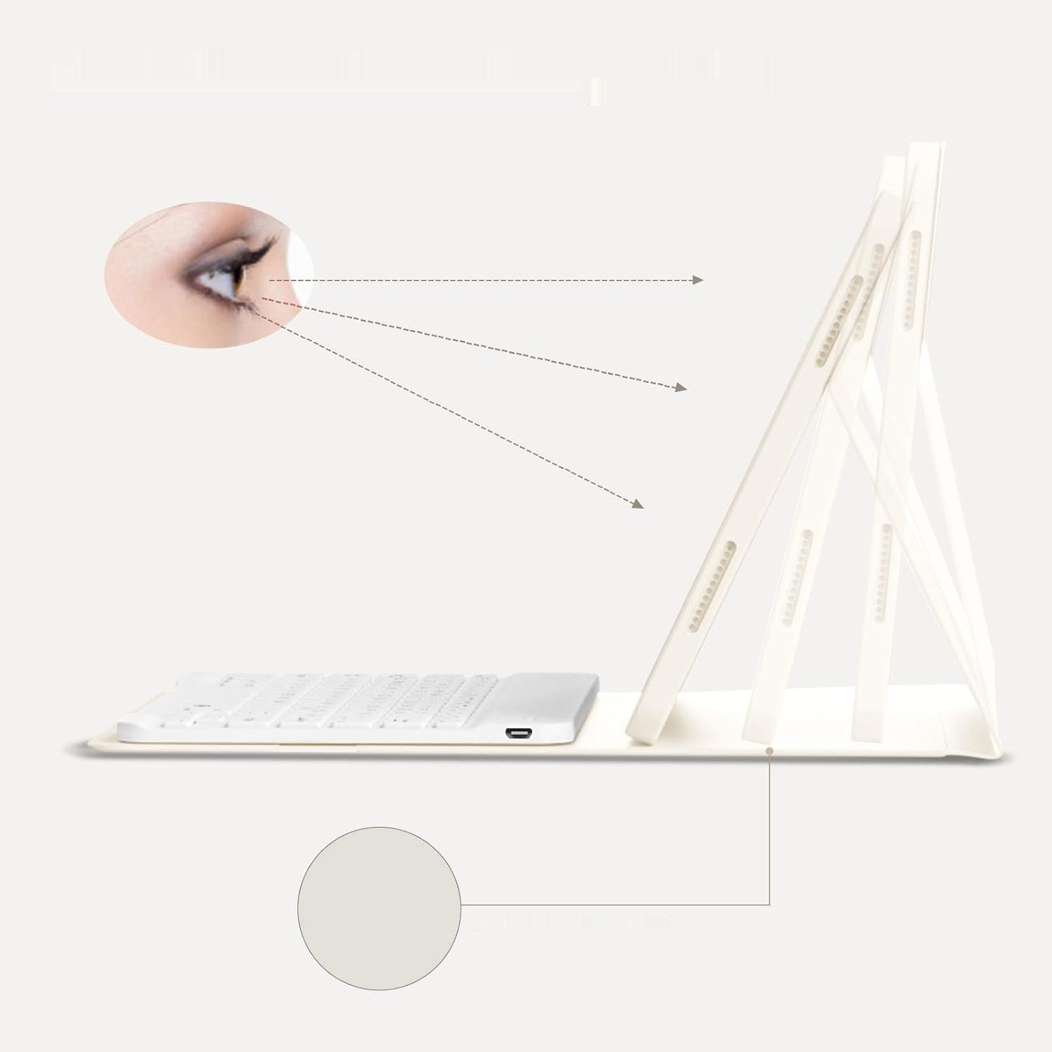 ZOYU Etui z klawiaturą do iPad Air 11 cali (2025/2024) i 10,9 cali (2022/2020)