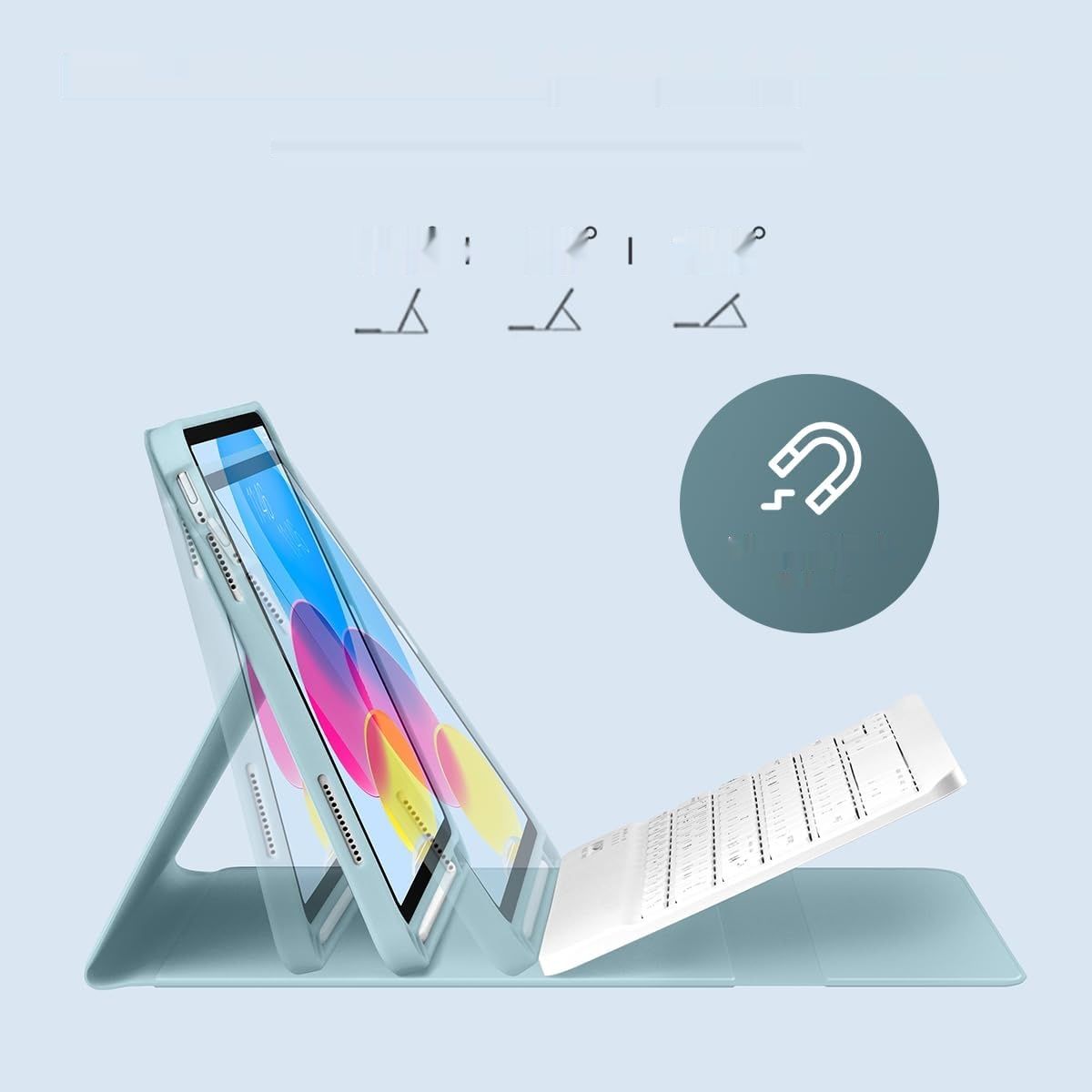 Etui Laetass z klawiaturą do iPada 10 generacji 10,9 cala 2022