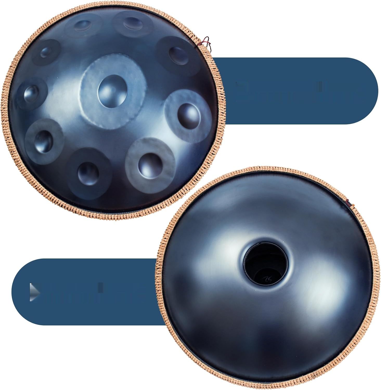 ANTETOK Harmoniczny Bęben Handpan o średnicy 22 cali, 10 nut - Klucz D