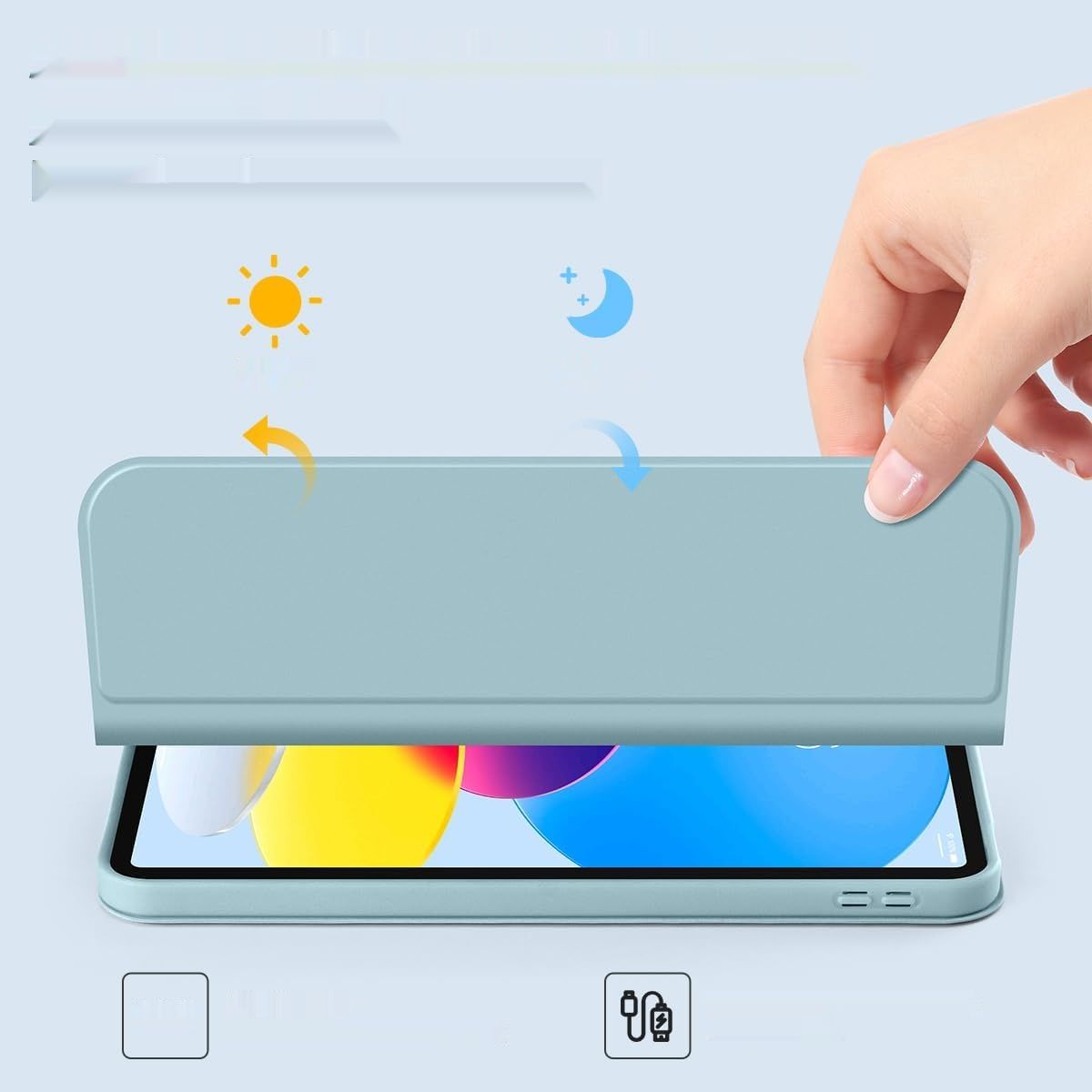 Etui Laetass z klawiaturą do iPada 10 generacji 10,9 cala 2022