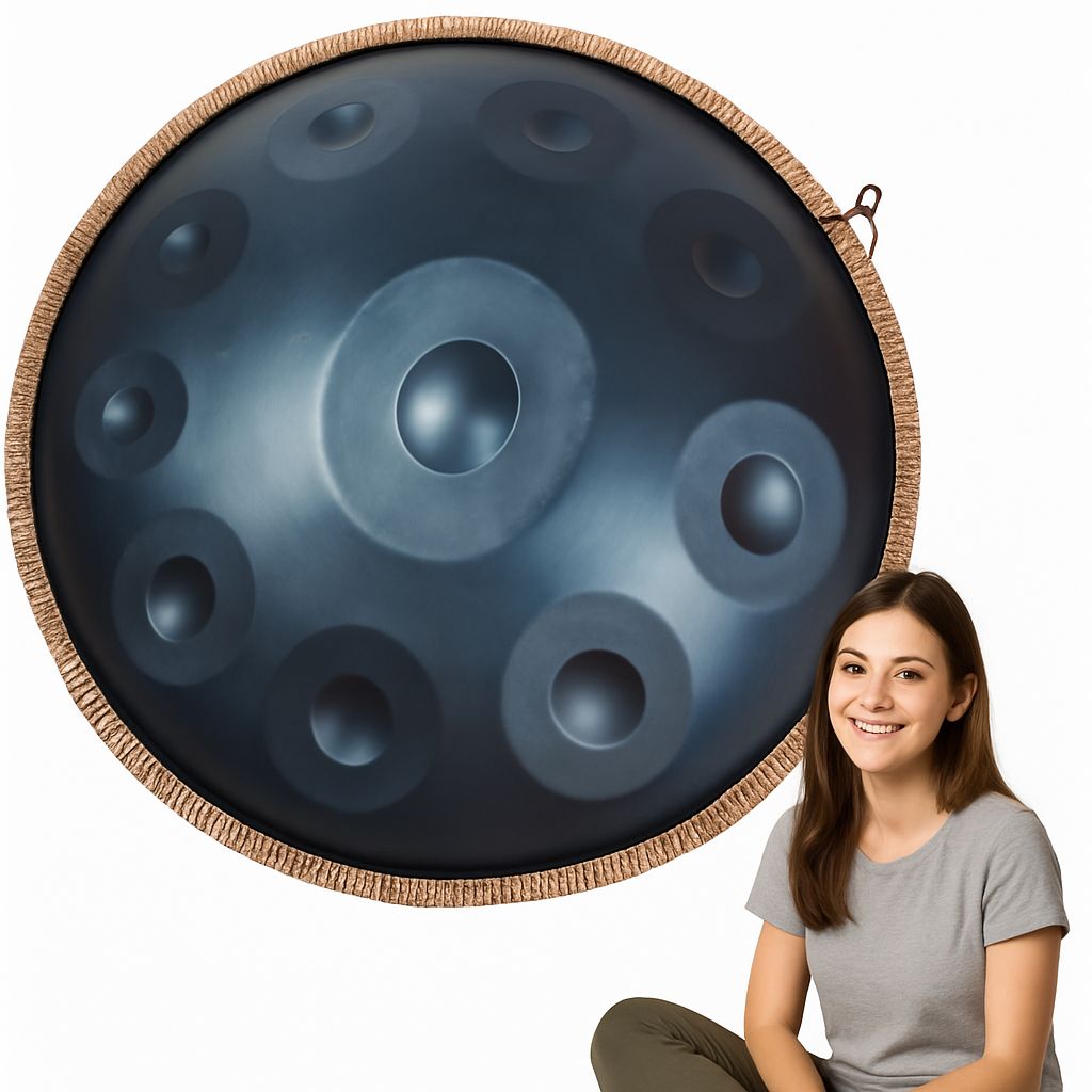 ANTETOK Harmoniczny Bęben Handpan o średnicy 22 cali, 10 nut - Klucz D