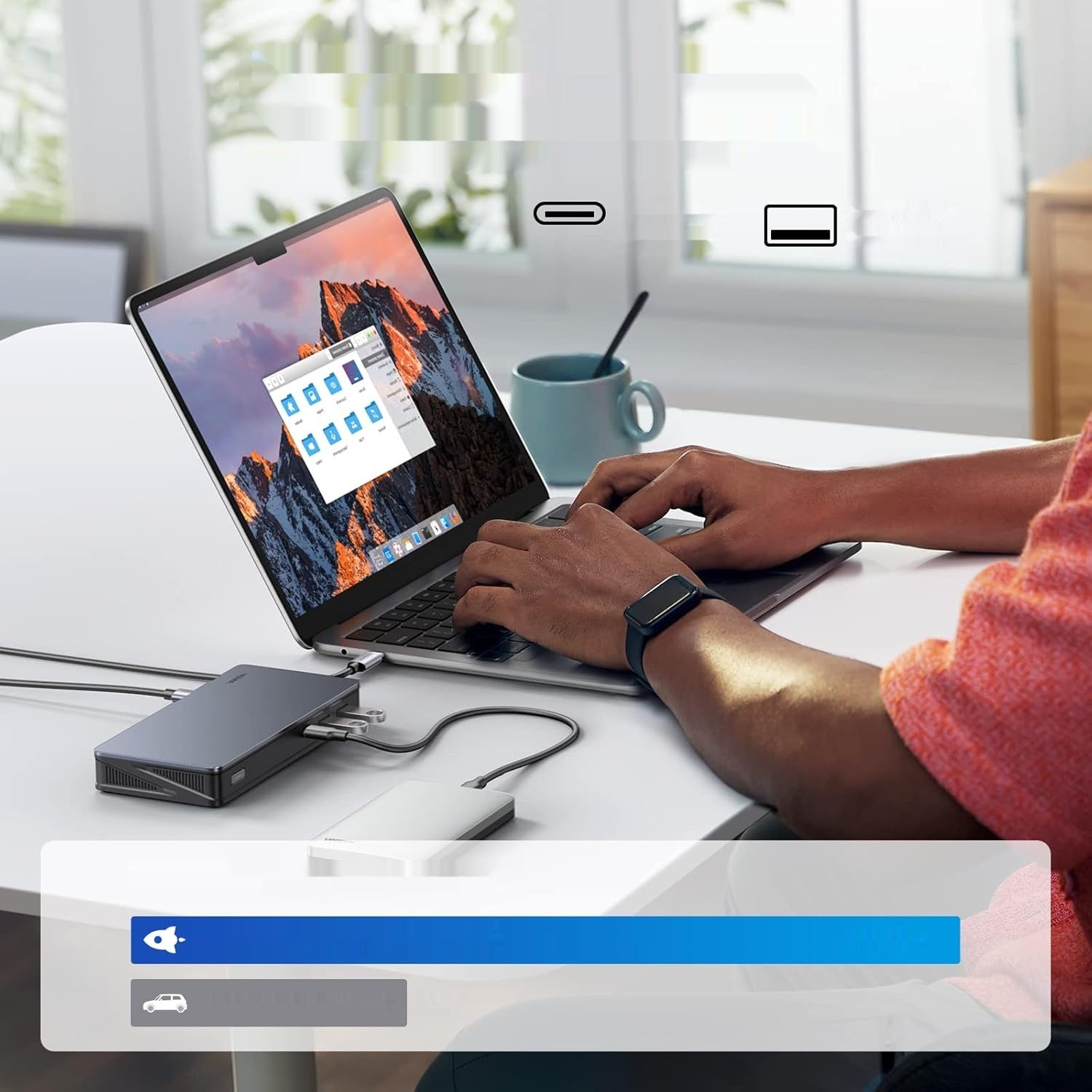 UGREEN Revodok Pro 209 10Gbps Stacja Dokująca USB C DisplayLink 9 w 1