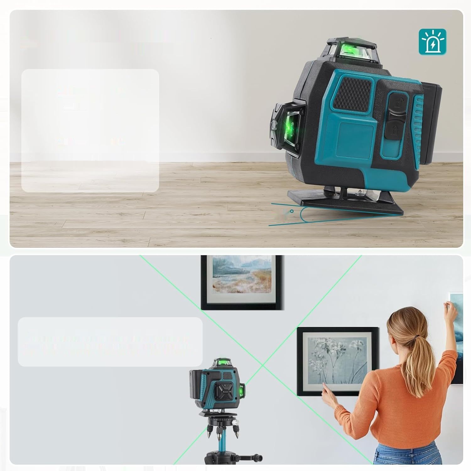 Mulcort 4D Laserowy Poziomica Laserowa