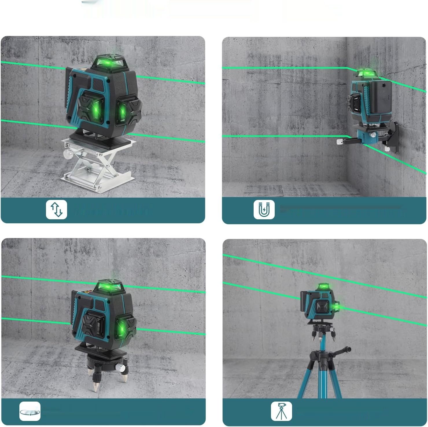 Mulcort 4D Laserowy Poziomica Laserowa