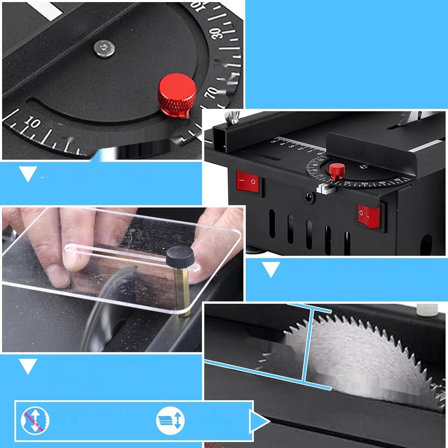 Mini stołowa piła tarczowa o wszechstronnym zastosowaniu