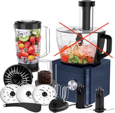 Robot kuchenny SNDOAS, 1100 W, pojemność 3,2 litra, ciemnoniebieski