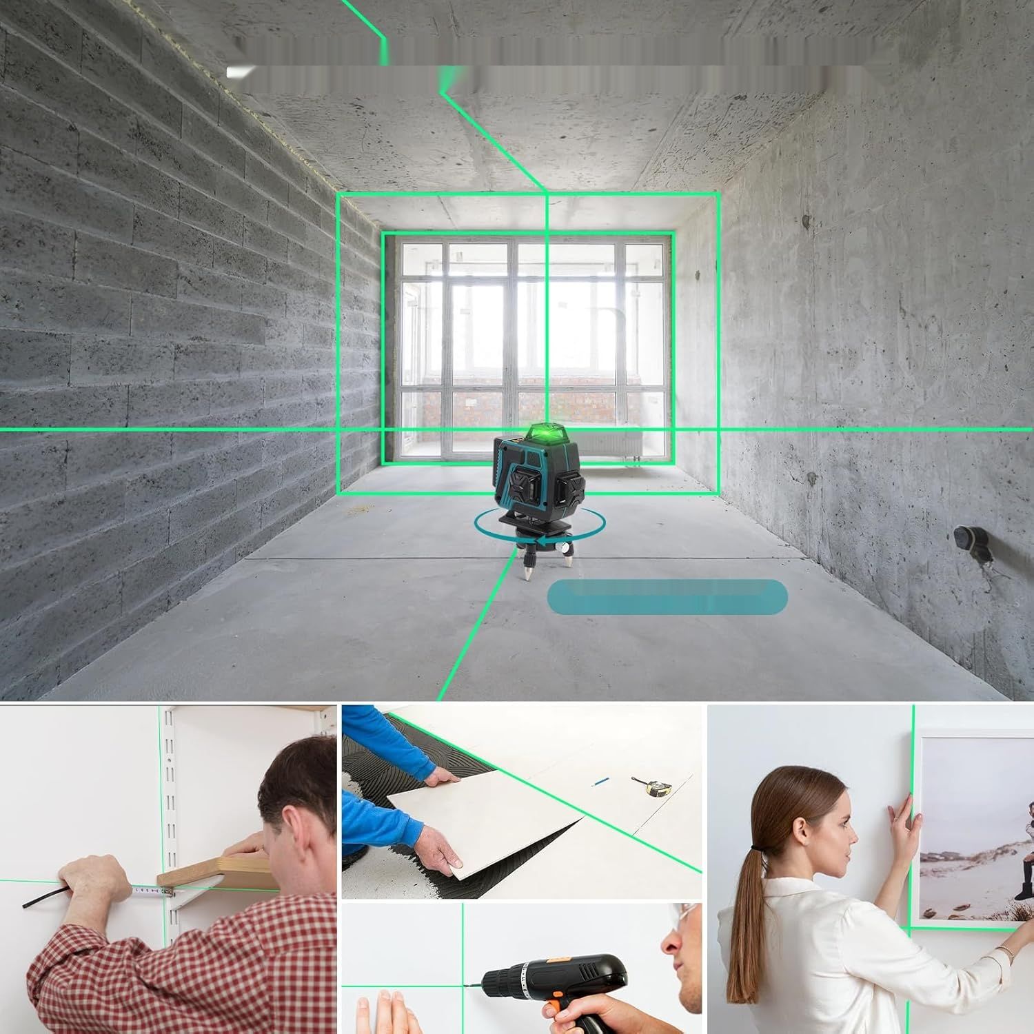 Mulcort 4D Laserowy Poziomica Laserowa