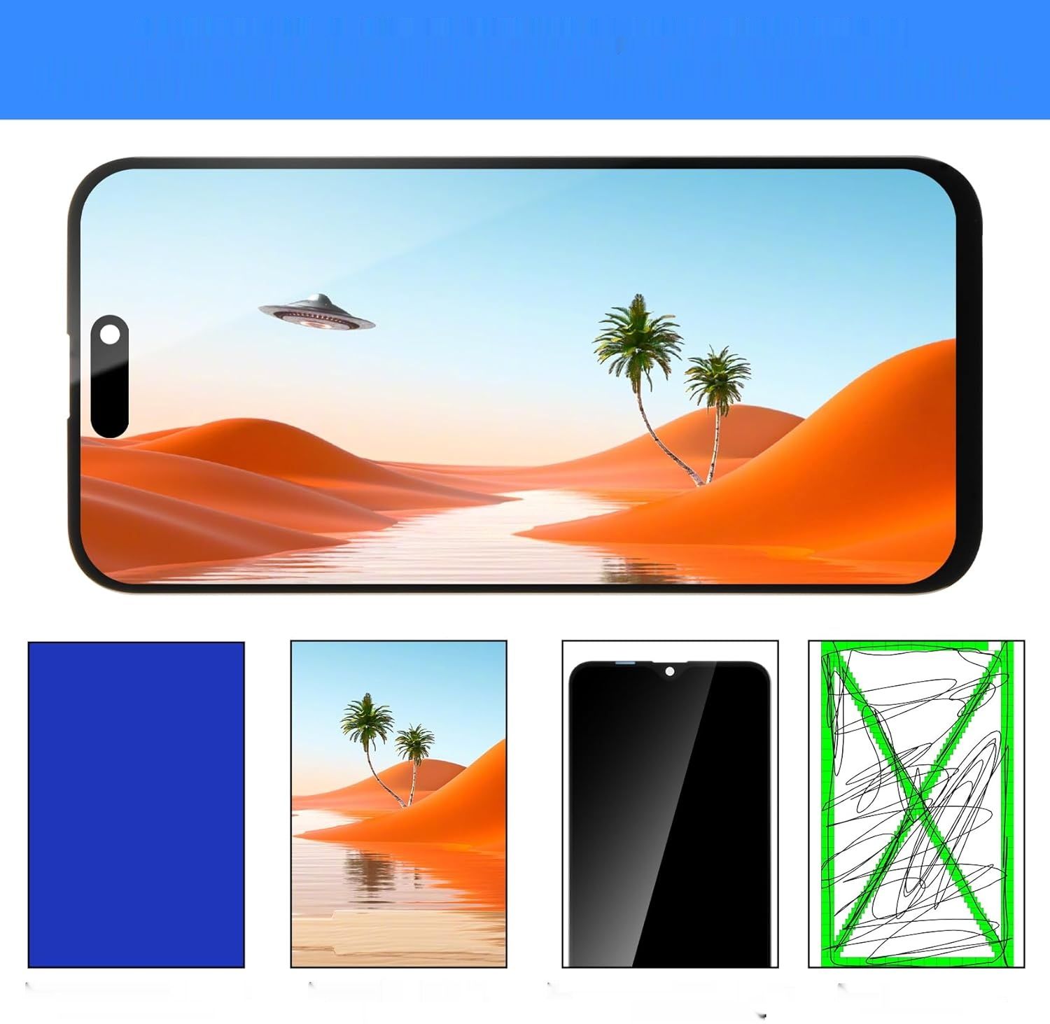 INCELL Wyświetlacz LCD do iPhone 15 Plus Ekran 6,7 cala Full HD