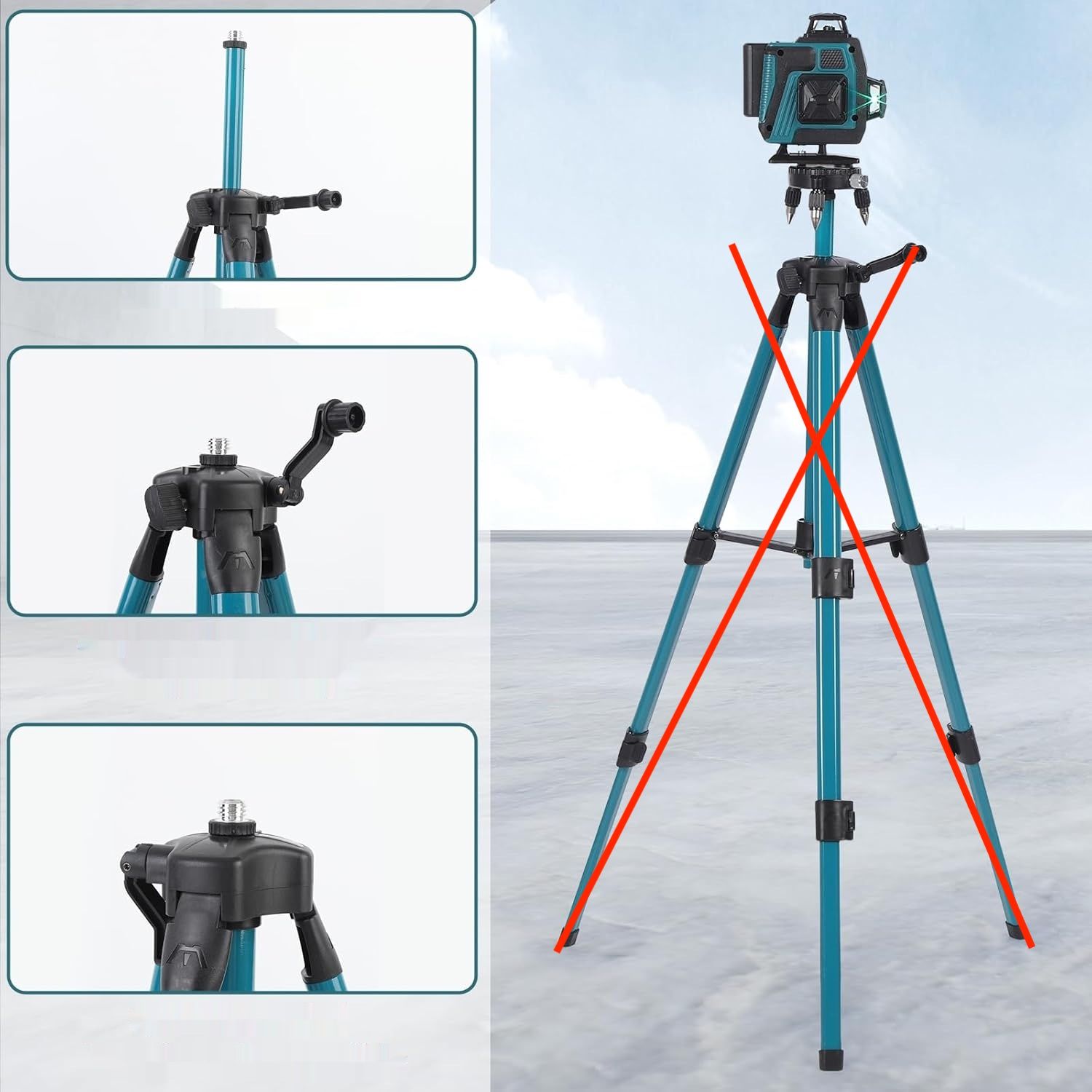 Mulcort 4D Laserowy Poziomica Laserowa