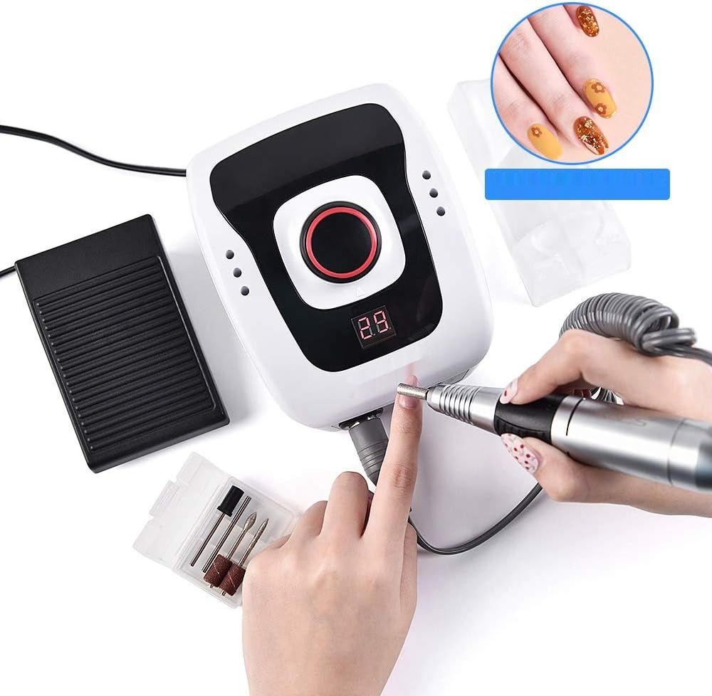 KADS 300-35000 RPM Biała Profesjonalna Frezarka do Paznokci