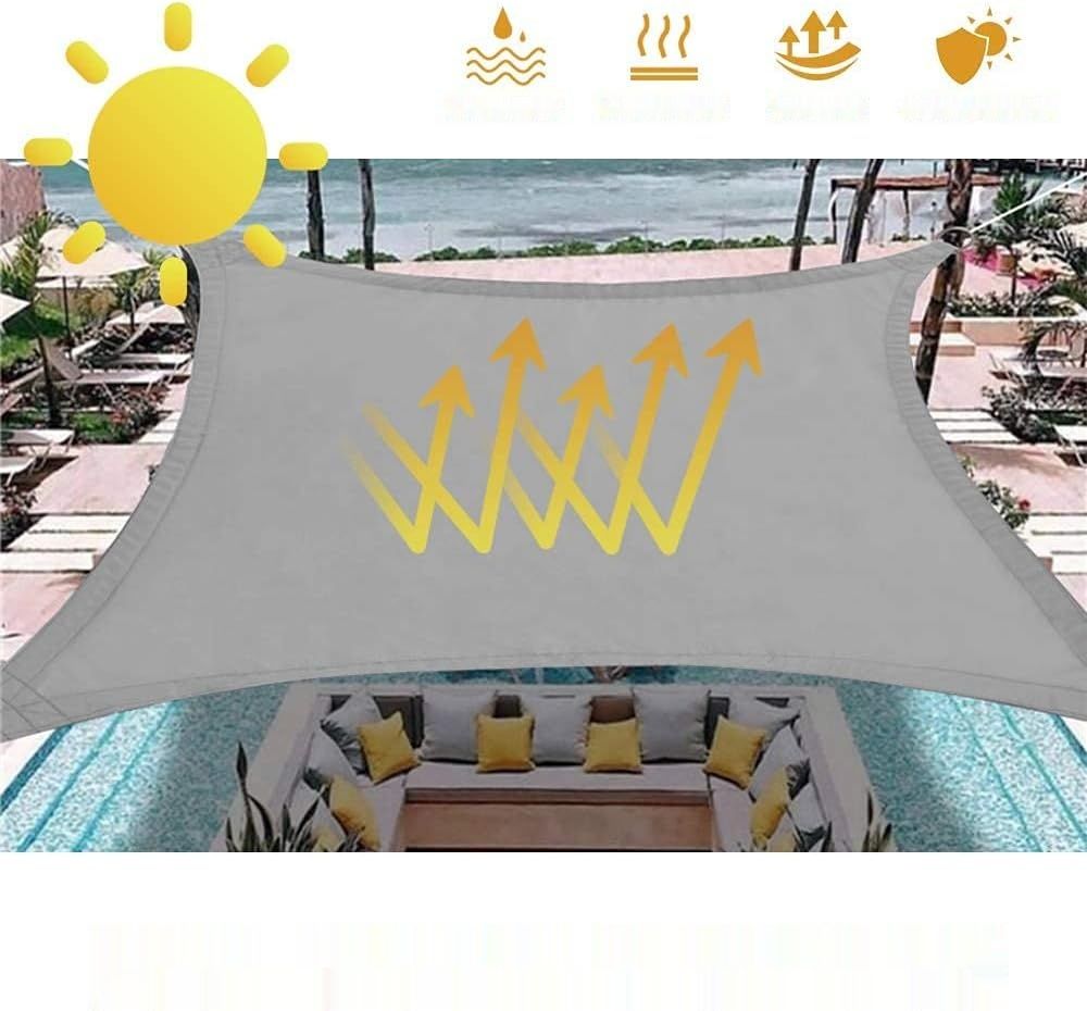 Zewnętrzna Markiza, Dripex 3 x 3 m Prostokątny Żagiel Cieniujący