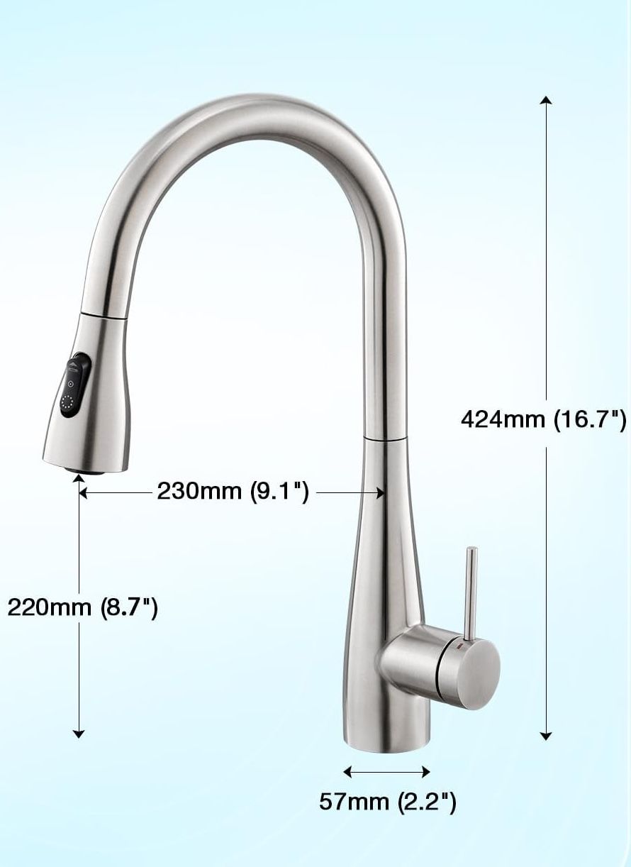 ubeegol Wydłużana bateria kuchenna z 3 funkcjami natrysku