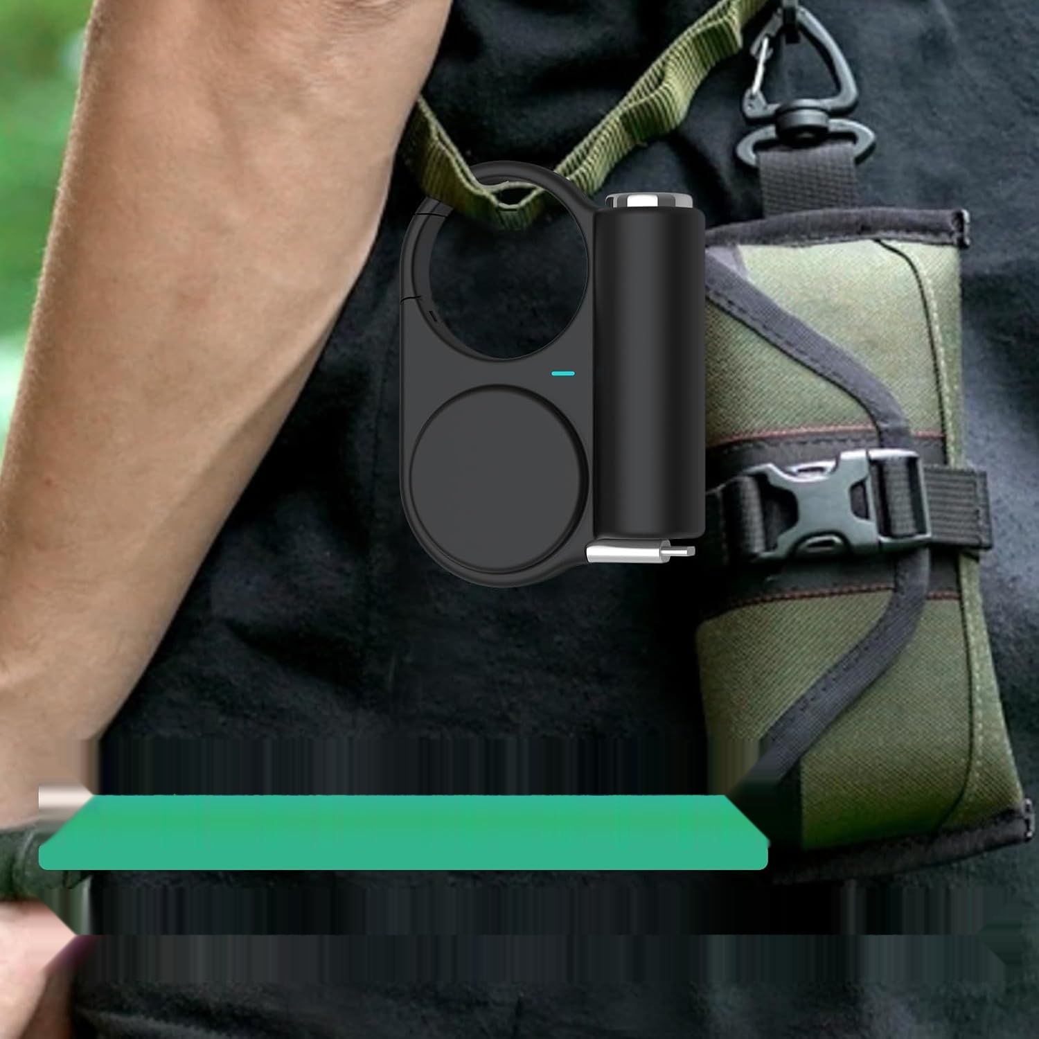 TakTark Power Bank 5000mAh 15W z Rozsuwanym Kablem USB-C i Latarką