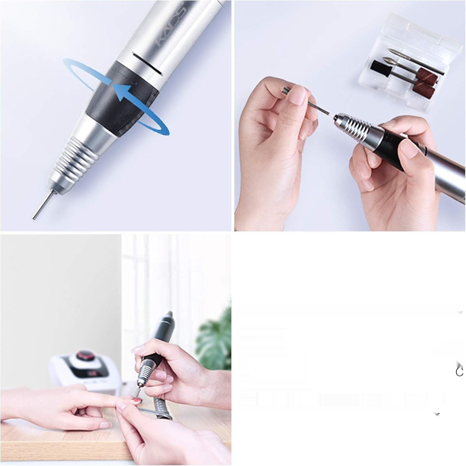 KADS 300-35000 RPM Biała Profesjonalna Frezarka do Paznokci