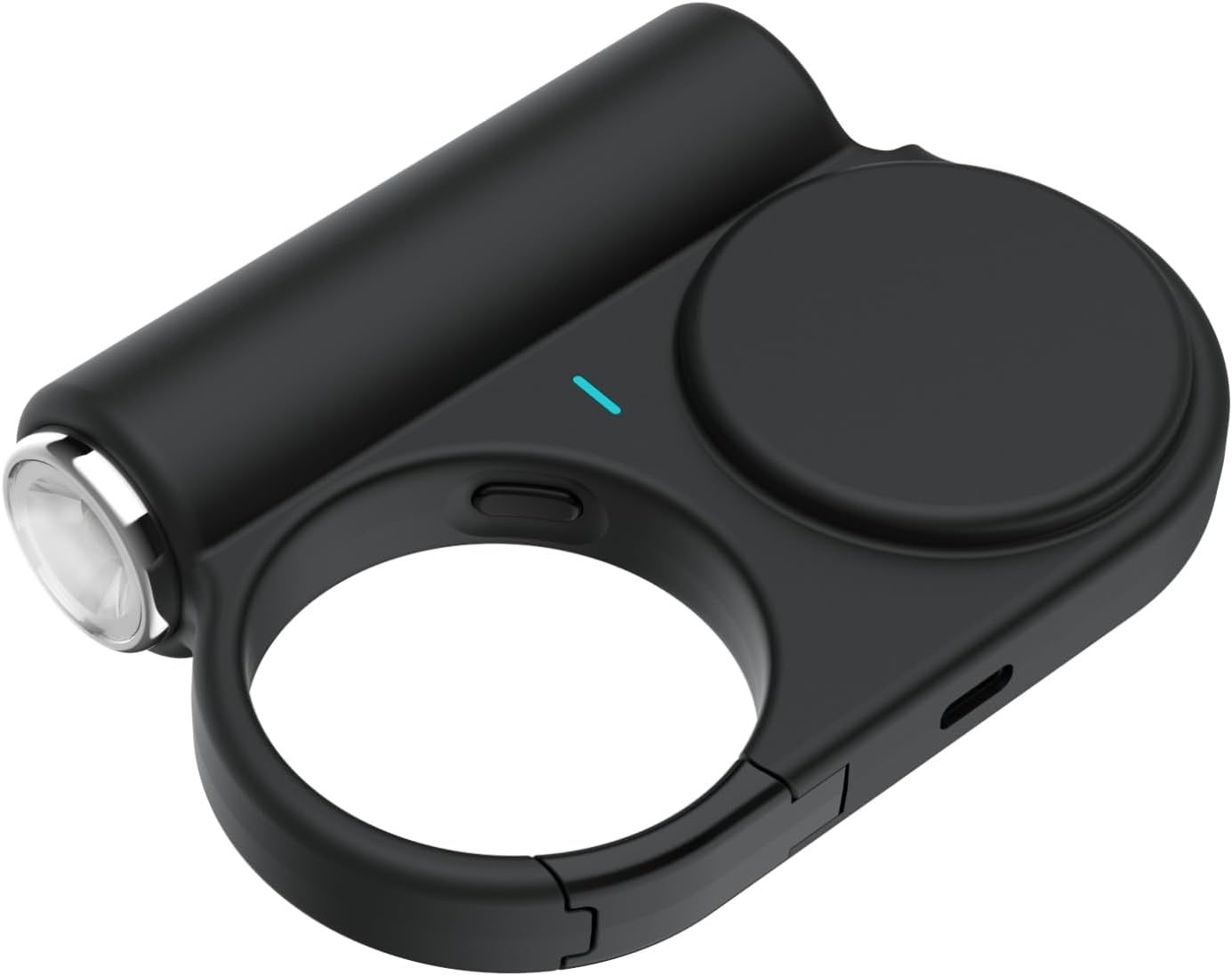 TakTark Power Bank 5000mAh 15W z Rozsuwanym Kablem USB-C i Latarką