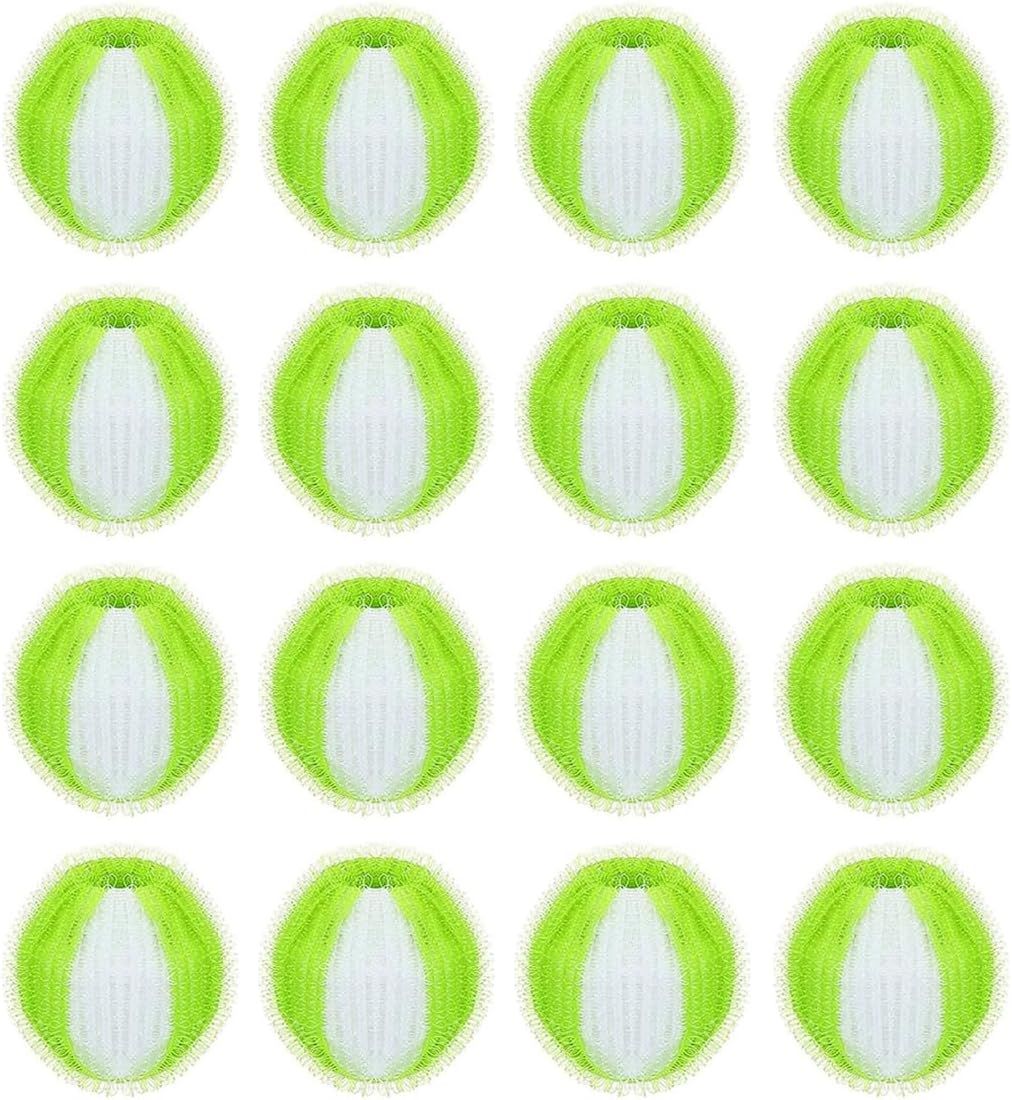 Wielokrotnego użytku kulki do zbierania kłaczków - Zielone (Zestaw 16 sztuk)