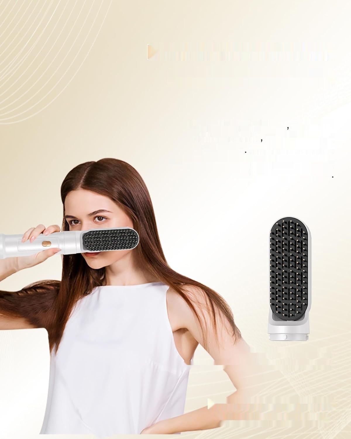 Suszarko-lokówka UKLISS 1000W Szczotka powietrzna (biała)