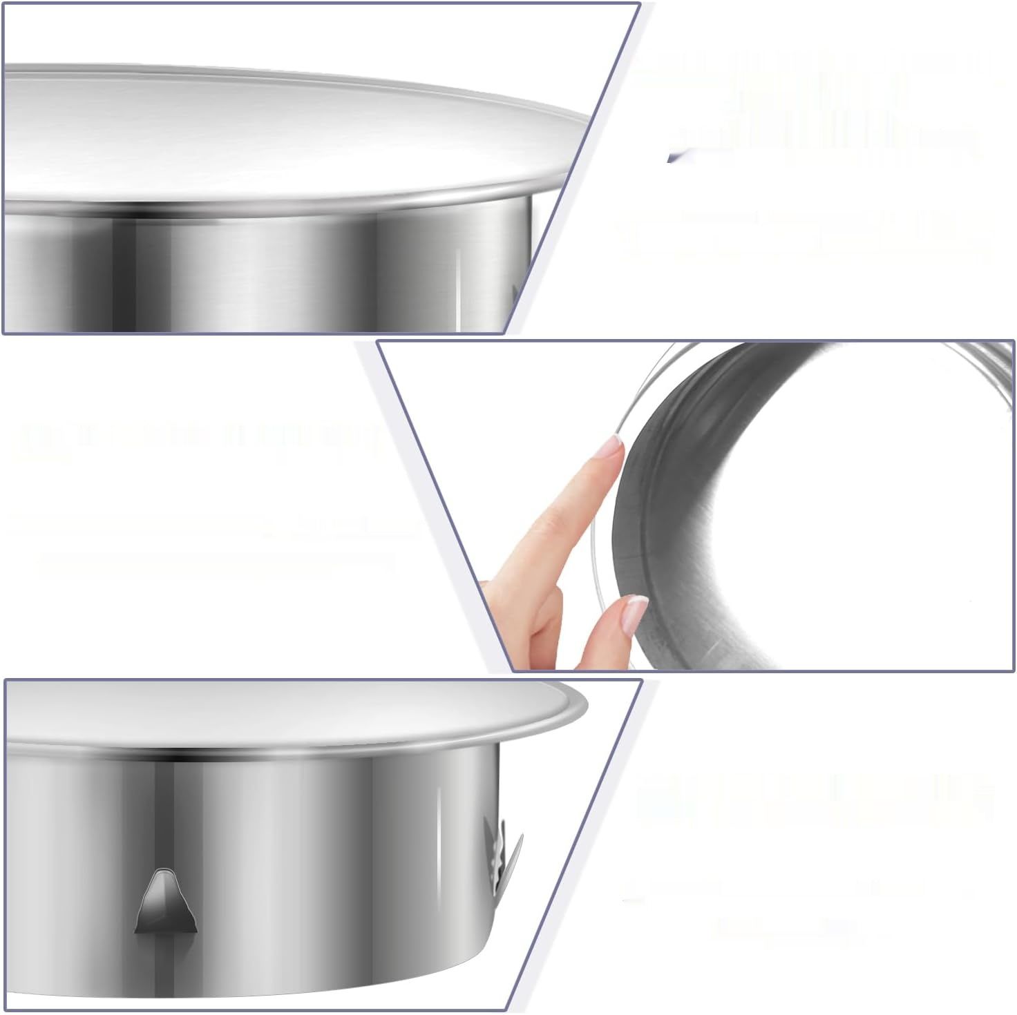 Osłona rury pieca 180 mm, pokrywa komina ze stali nierdzewnej.