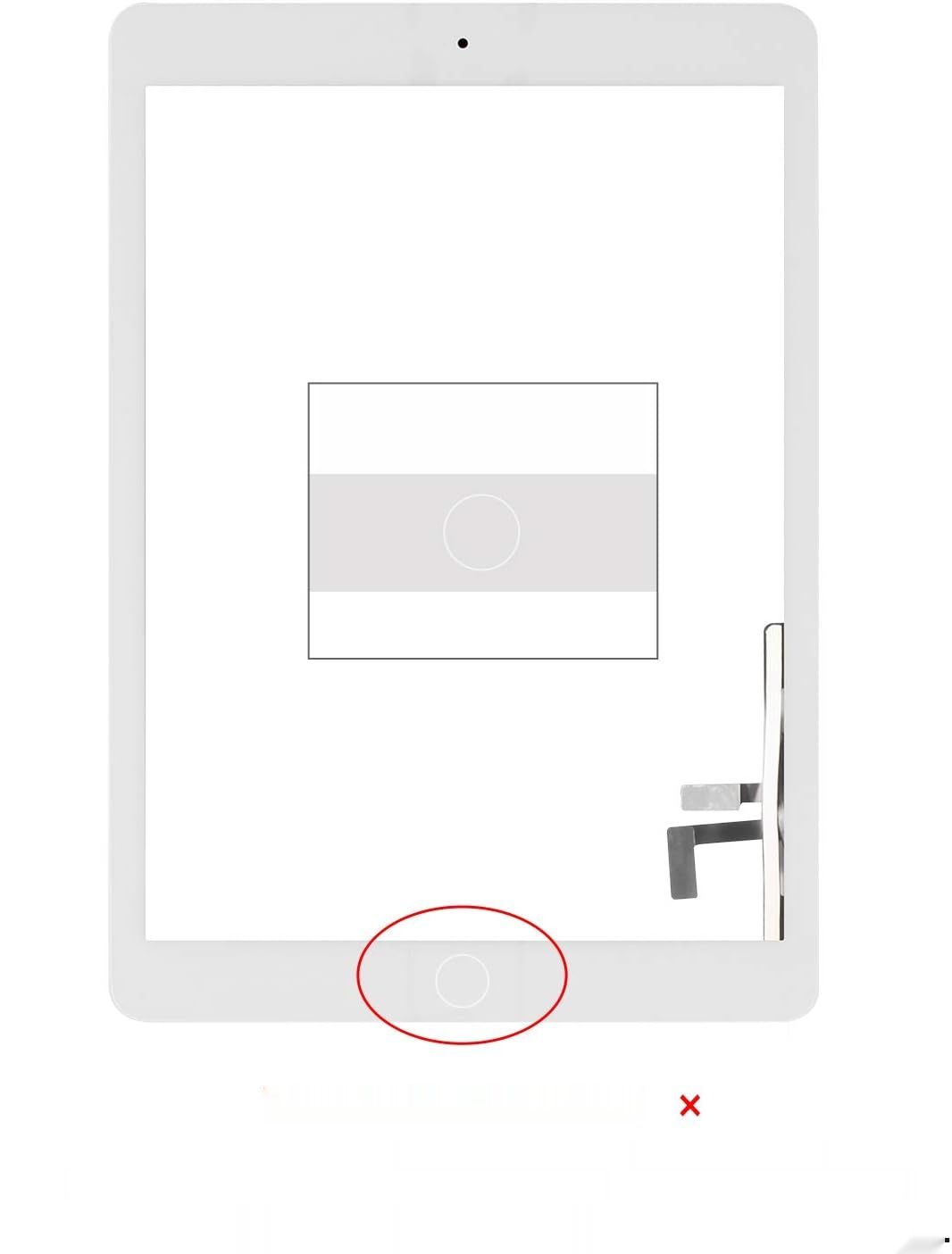 Zamienny Ekran Cyfrowy dla iPad 2017 iPad 5 Gen 9,7 cala A1822 A1823