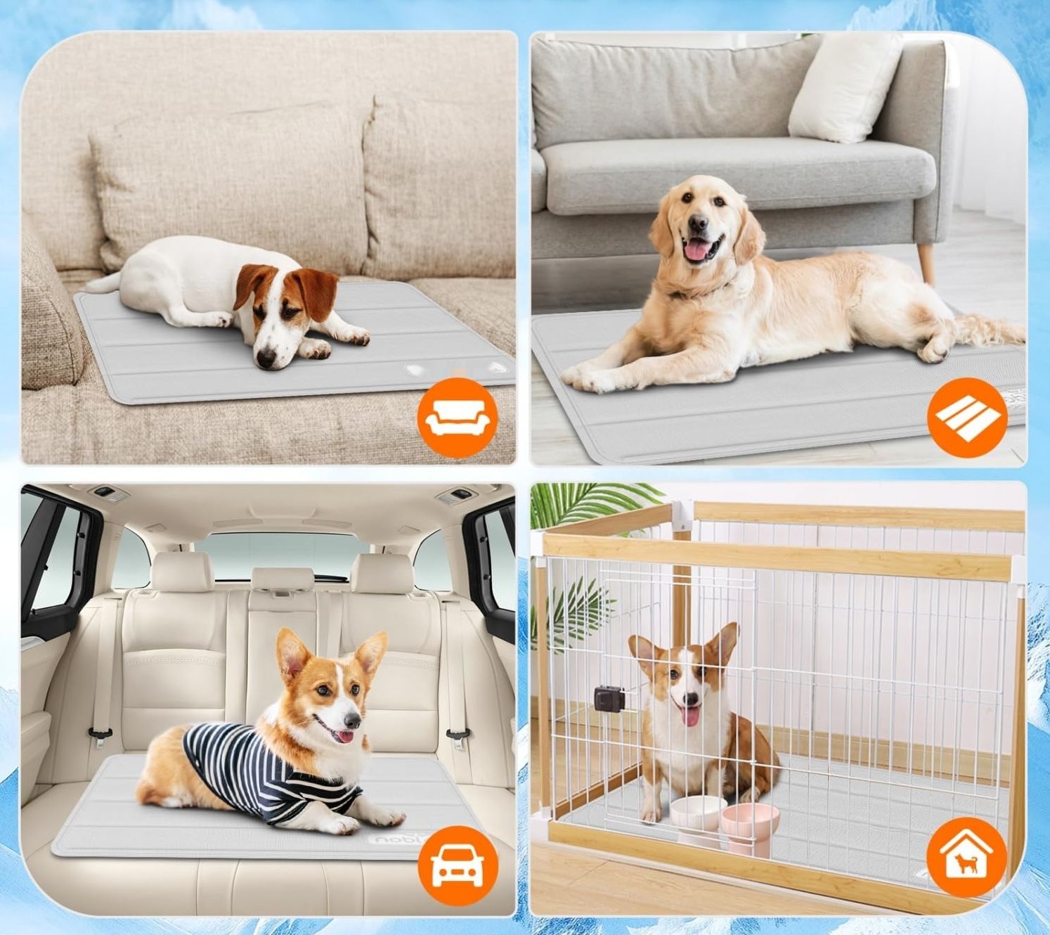 Nobleza Mata Chłodząca dla Psów i Kotów, 70 x 110 cm