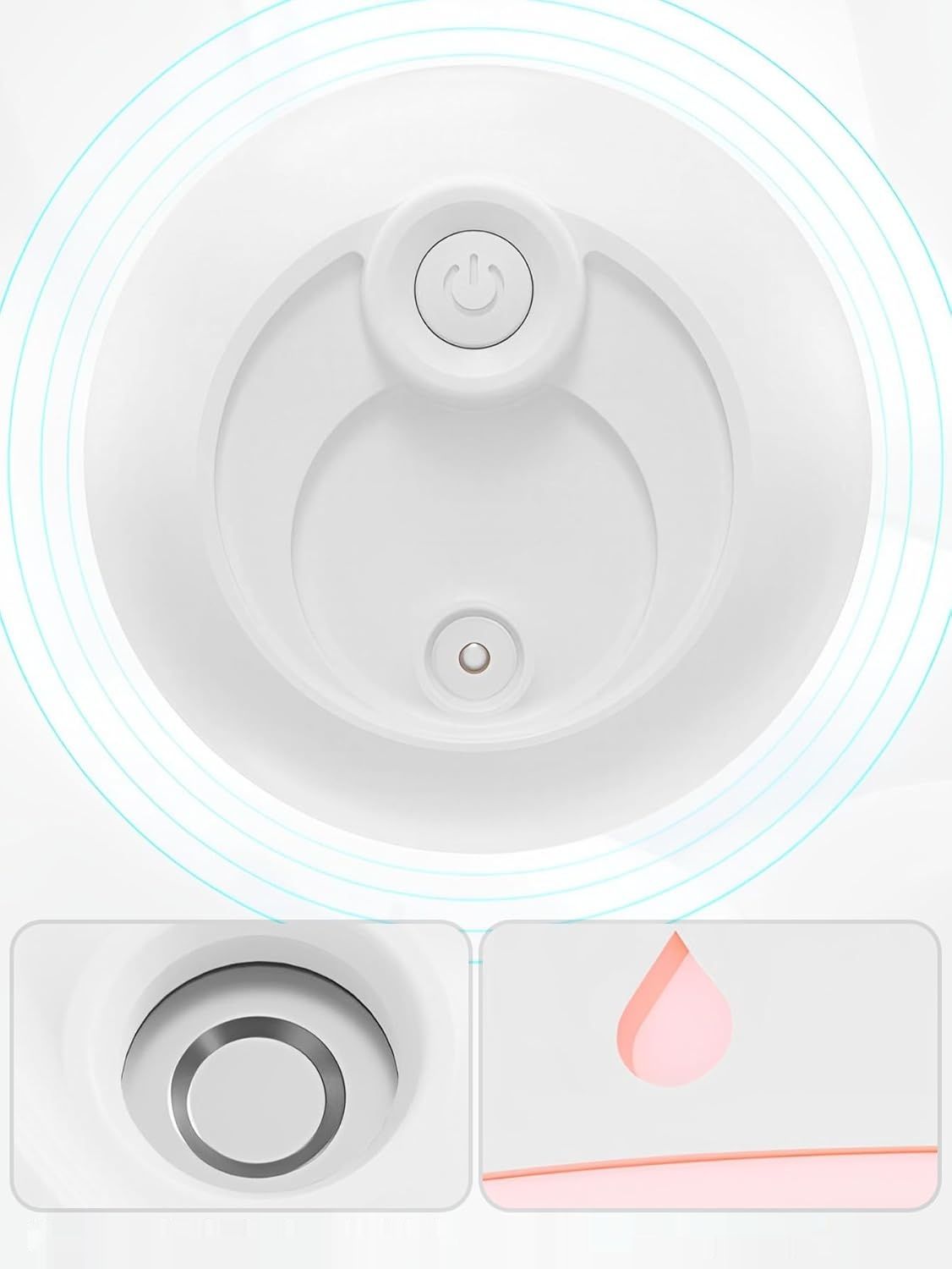 NIUAWASA Mini Nawilżacz - 220ml USB z Zimną Mgłą Dyfuzor