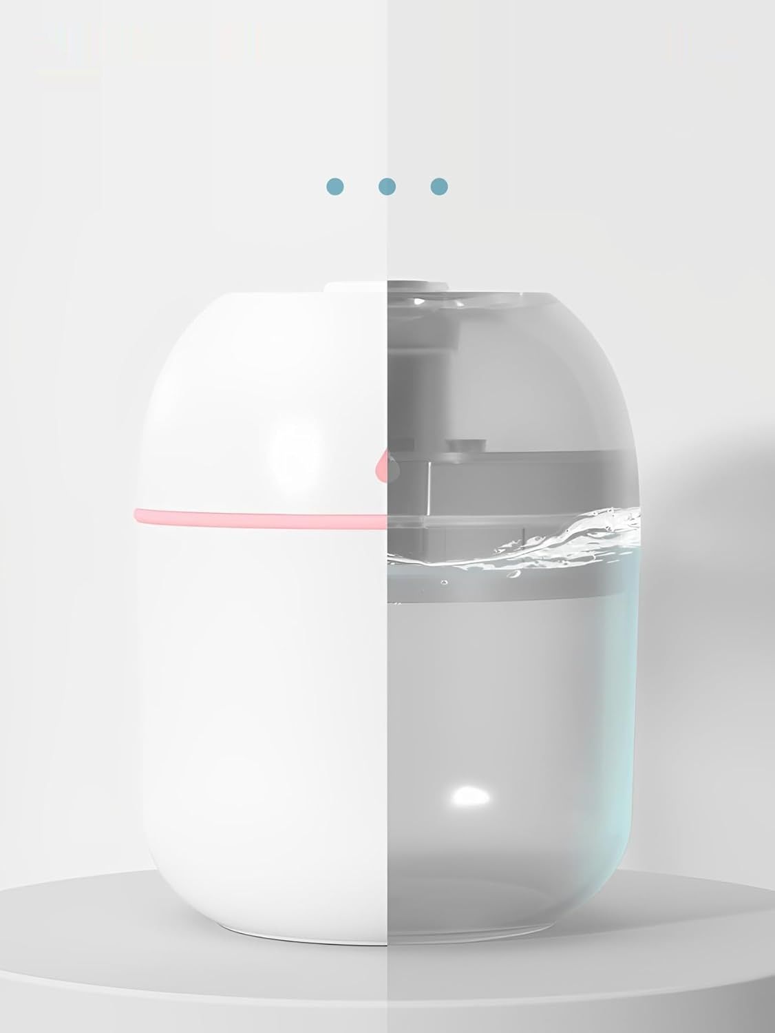 NIUAWASA Mini Nawilżacz - 220ml USB z Zimną Mgłą Dyfuzor