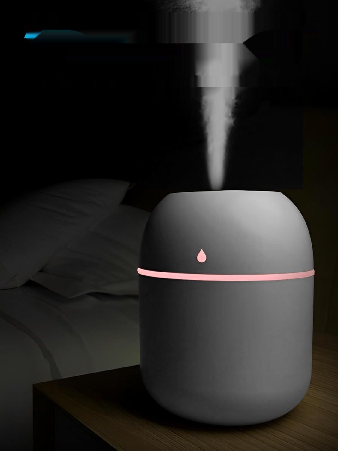 NIUAWASA Mini Nawilżacz - 220ml USB z Zimną Mgłą Dyfuzor