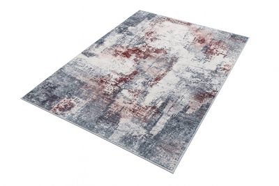 Xfrog Vintage Abstrakcyjny Dywan (Czerwony/Szary, 120 x 160 cm)