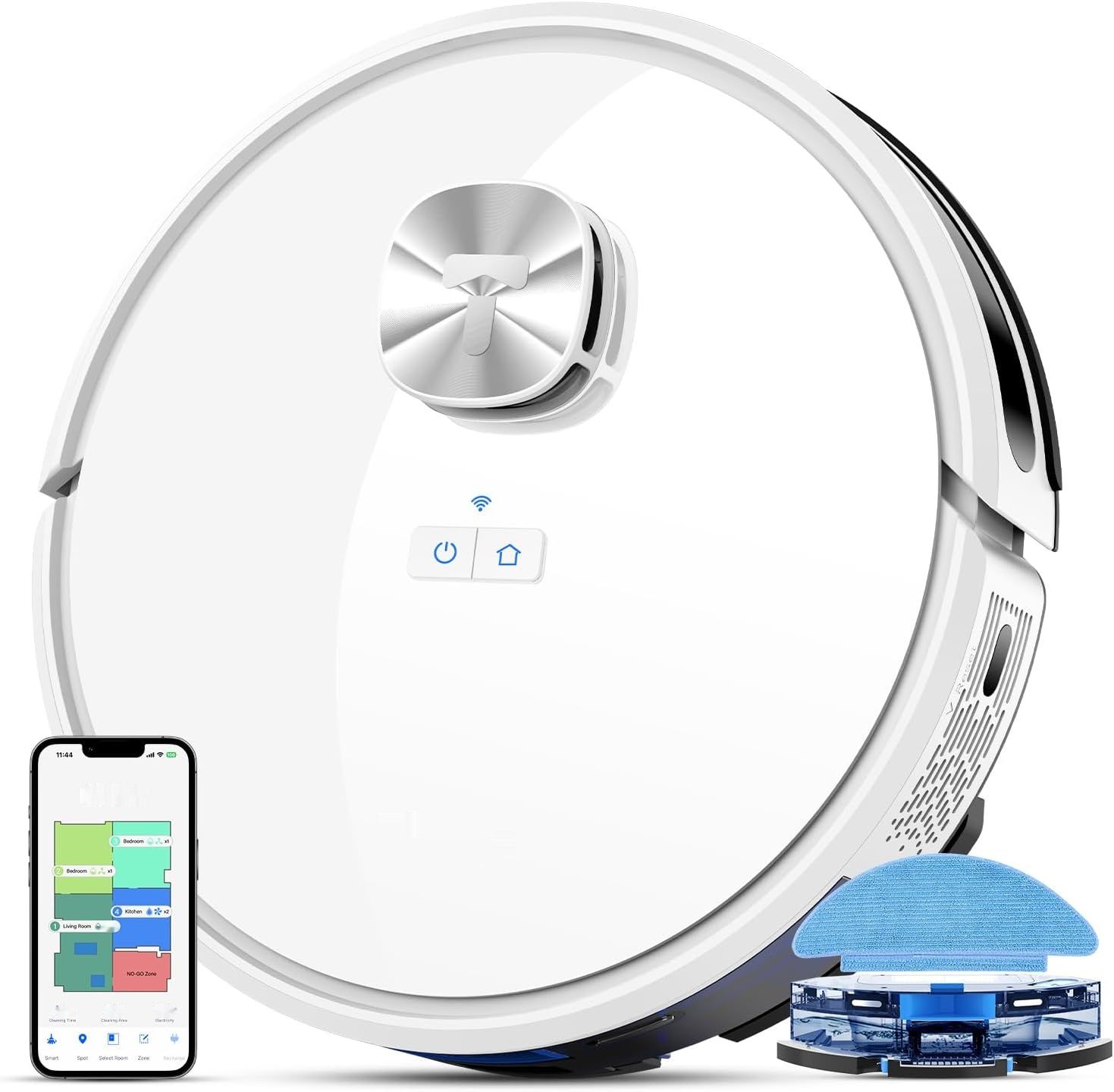 Tikom L9000 Odkurzacz Robot z funkcją mopowania, nawigacja LiDAR