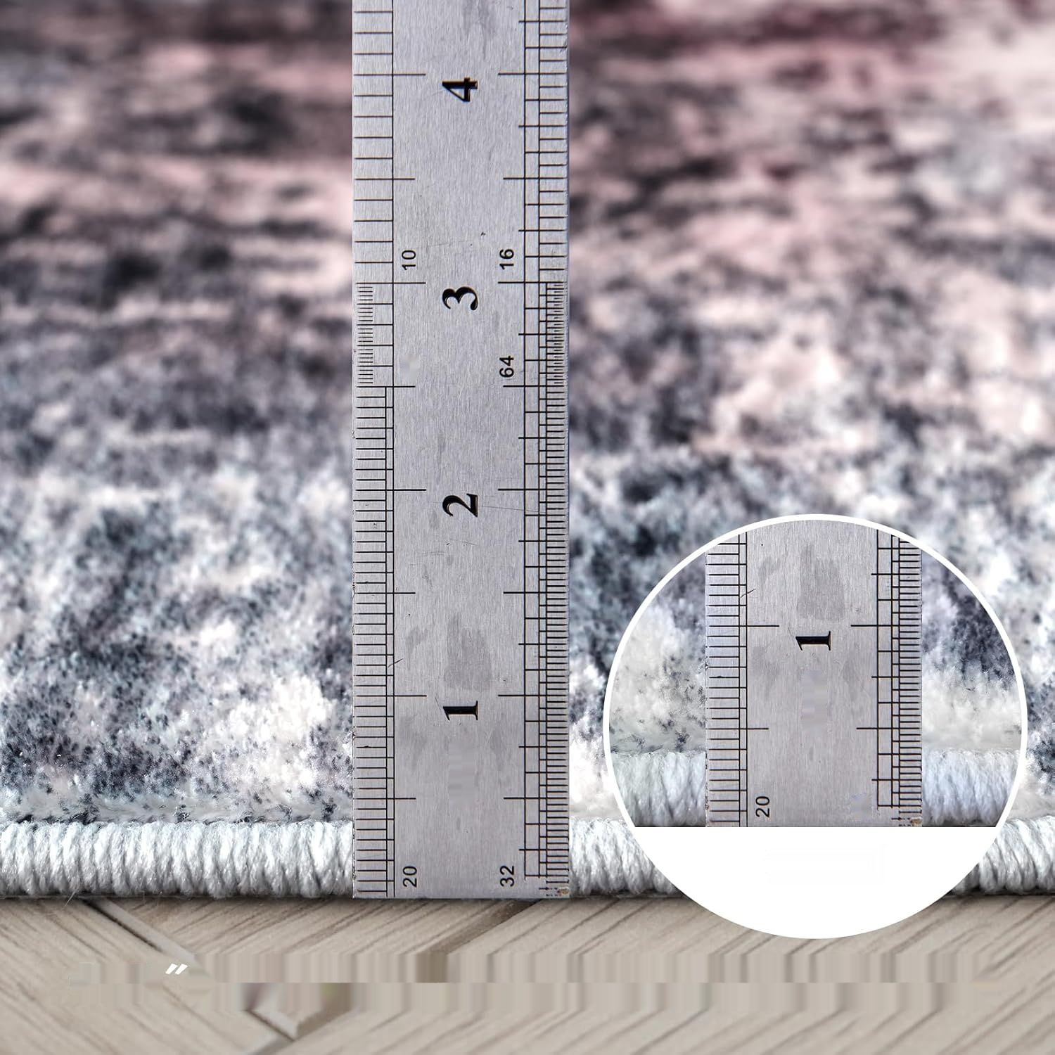 Xfrog Vintage Abstrakcyjny Dywan (Czerwony/Szary, 120 x 160 cm)