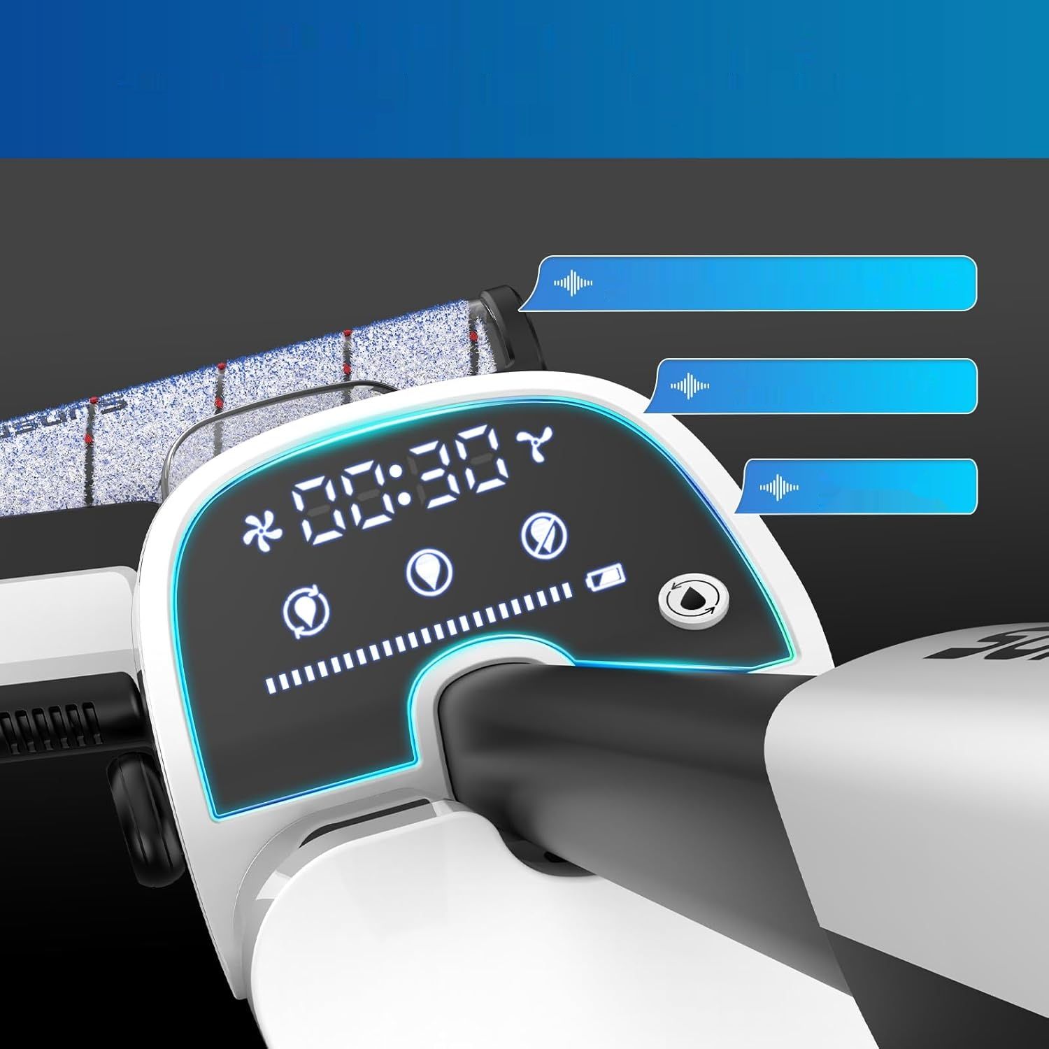 SUNSMAI Odkurzacz z Mopem, Bezprzewodowy Odkurzacz z Systemem Samooczyszczania