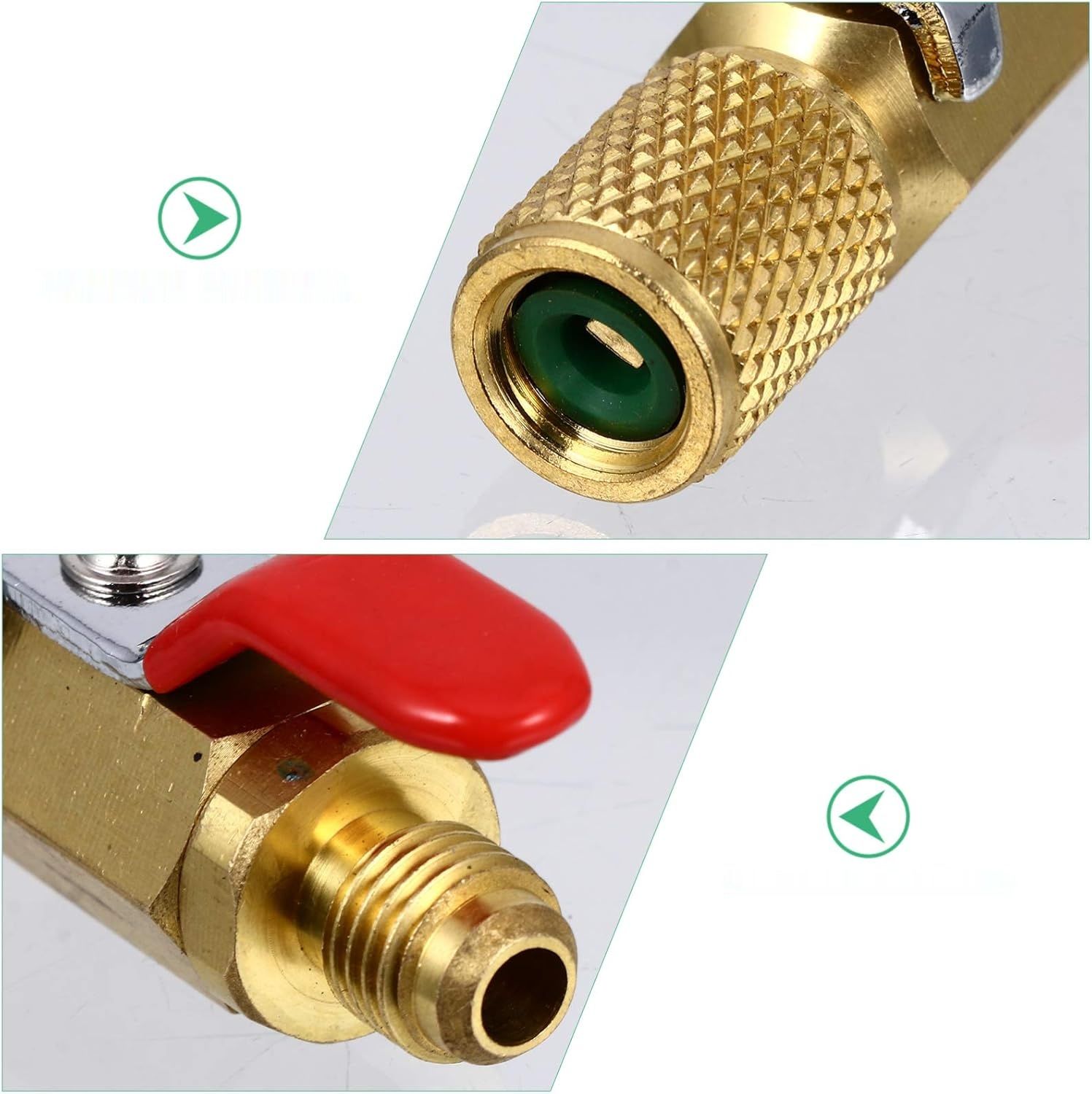 FAVOMOTO 3 Sztuki Zawory Klimatyzacji Zawór Włącz-Wyłącz Do Chłodzenia AC