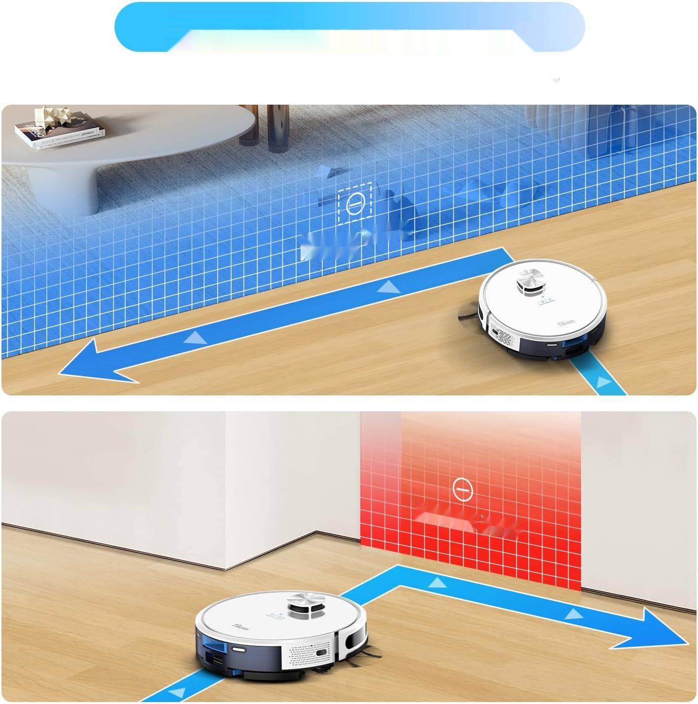 Tikom L9000 Odkurzacz Robot z funkcją mopowania, nawigacja LiDAR