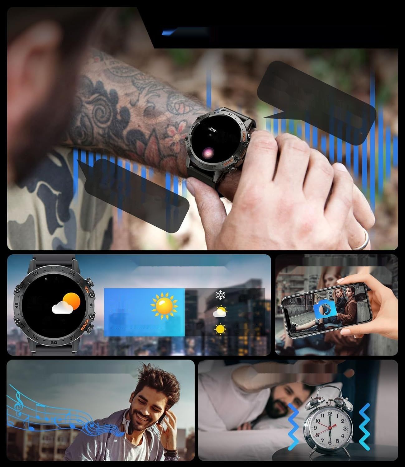 Męski Smartwatch LIGE