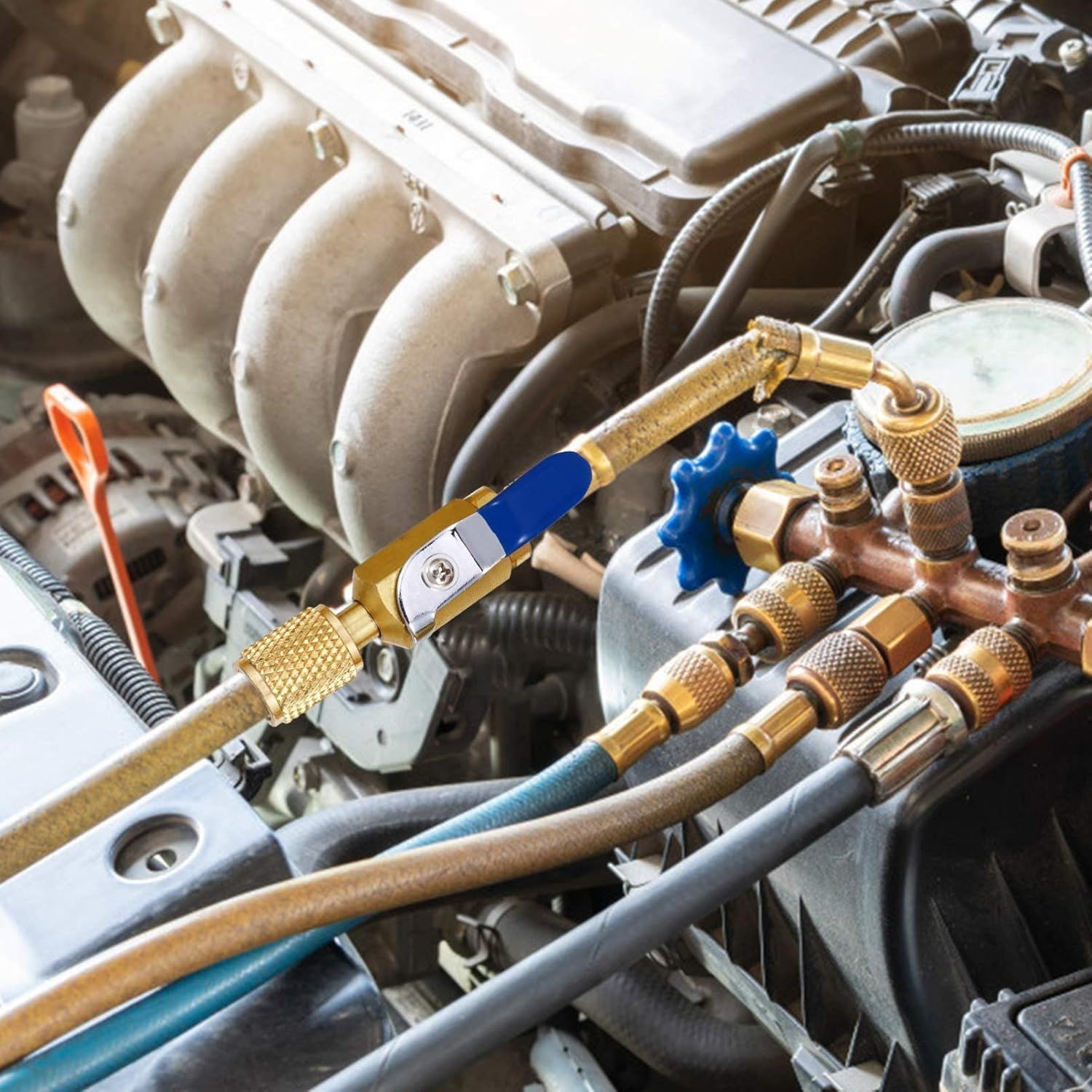 FAVOMOTO 3 Sztuki Zawory Klimatyzacji Zawór Włącz-Wyłącz Do Chłodzenia AC