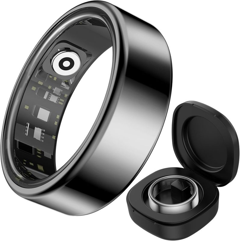 Pierścień Smart dla Mężczyzn i Kobiet z funkcjami monitorowania kondycji.